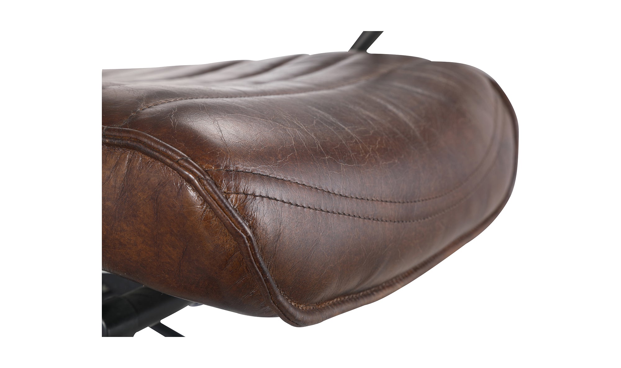 EXECUTIVE OFFICE CHAIR DARK BROWN LEATHER