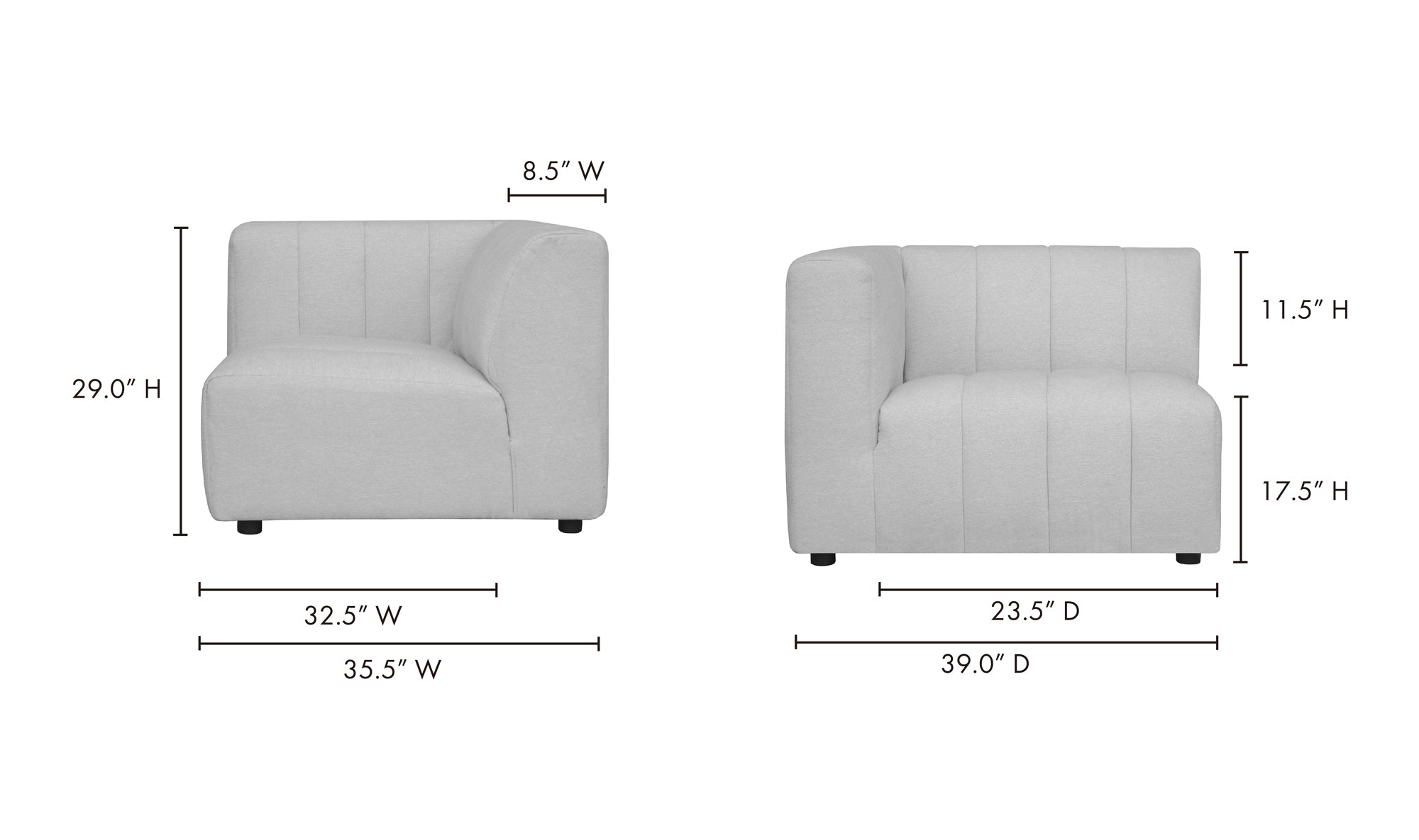 LYRIC LEFT ARM CHAIR