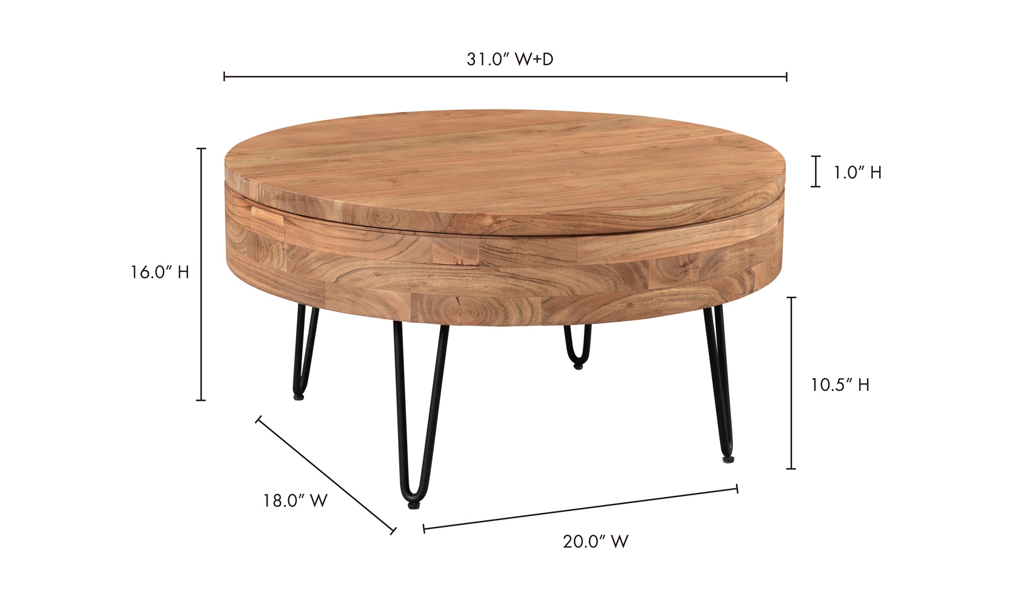 PRIVADO STORAGE COFFEE TABLE