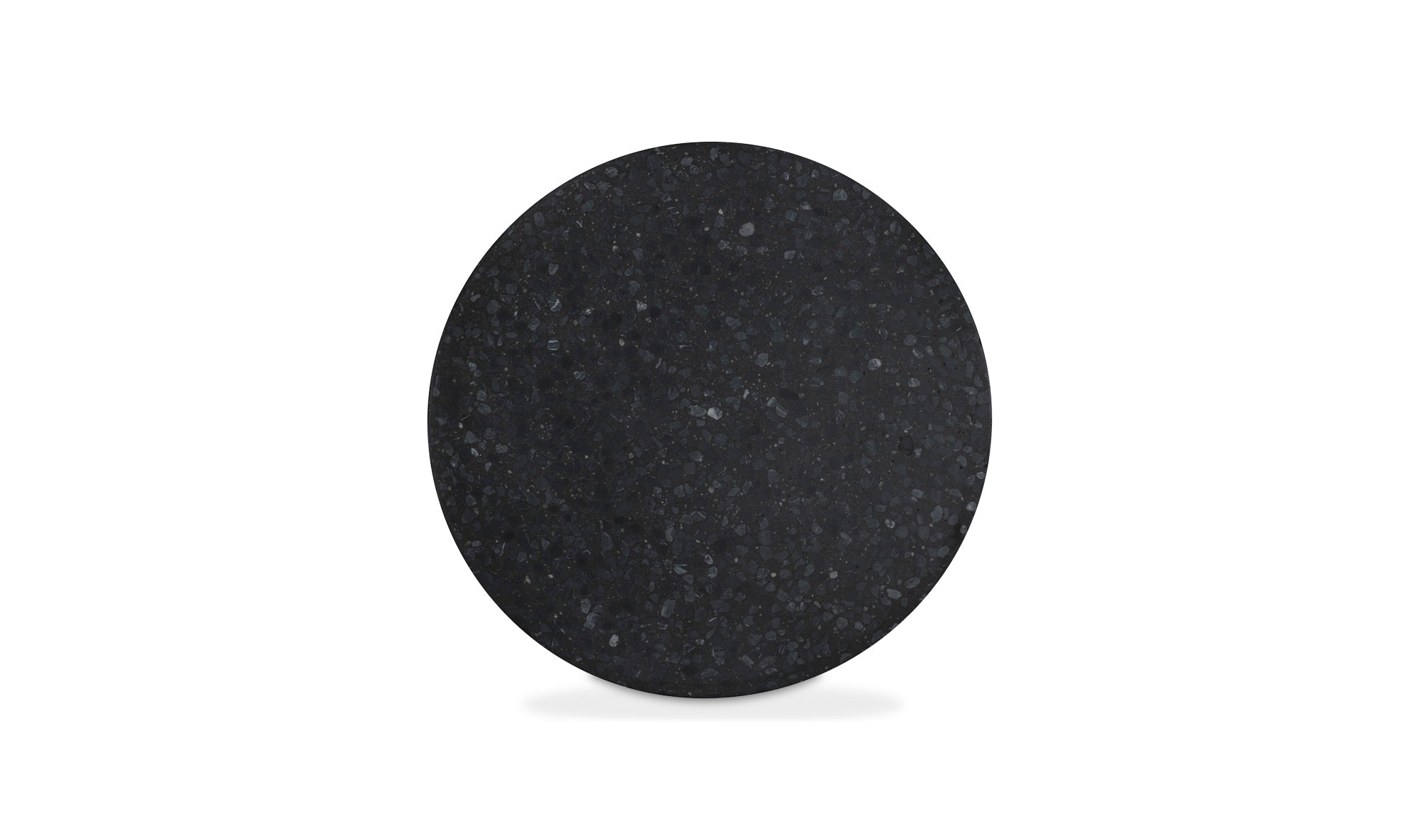 16" Black Concrete Side Table