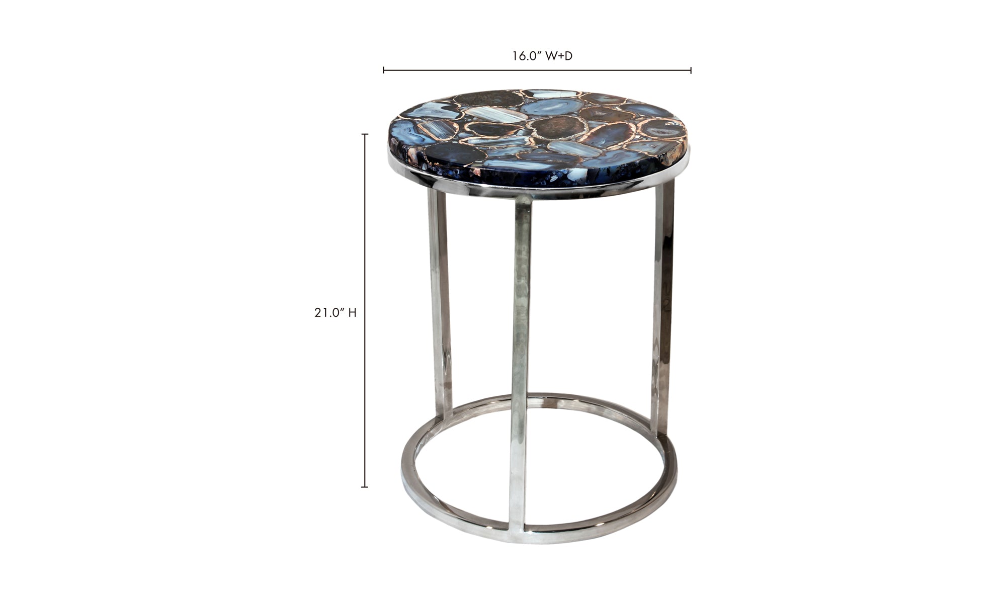 SHIMMER AGATE ACCENT TABLE
