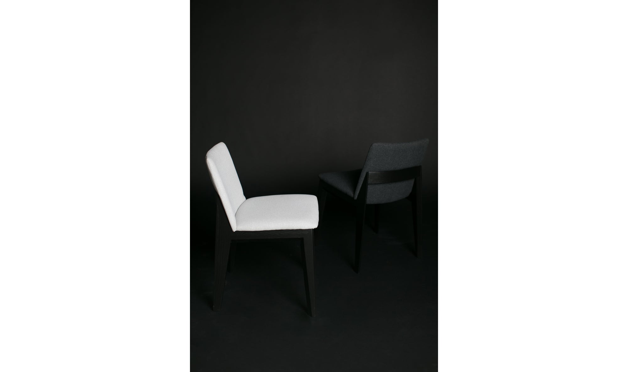 DECO ASH DINING CHAIR CHARCOAL-SET OF TWO