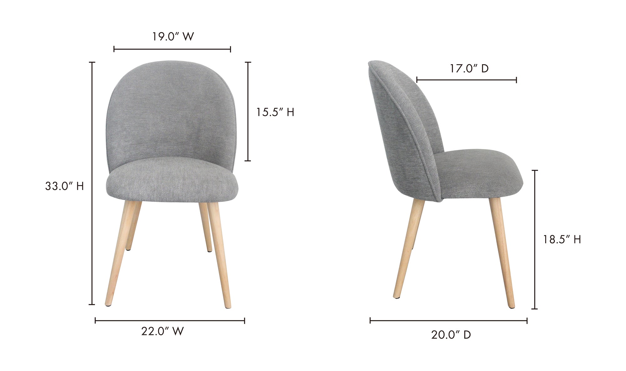 CLARISSA DINING CHAIR- SET OF TWO