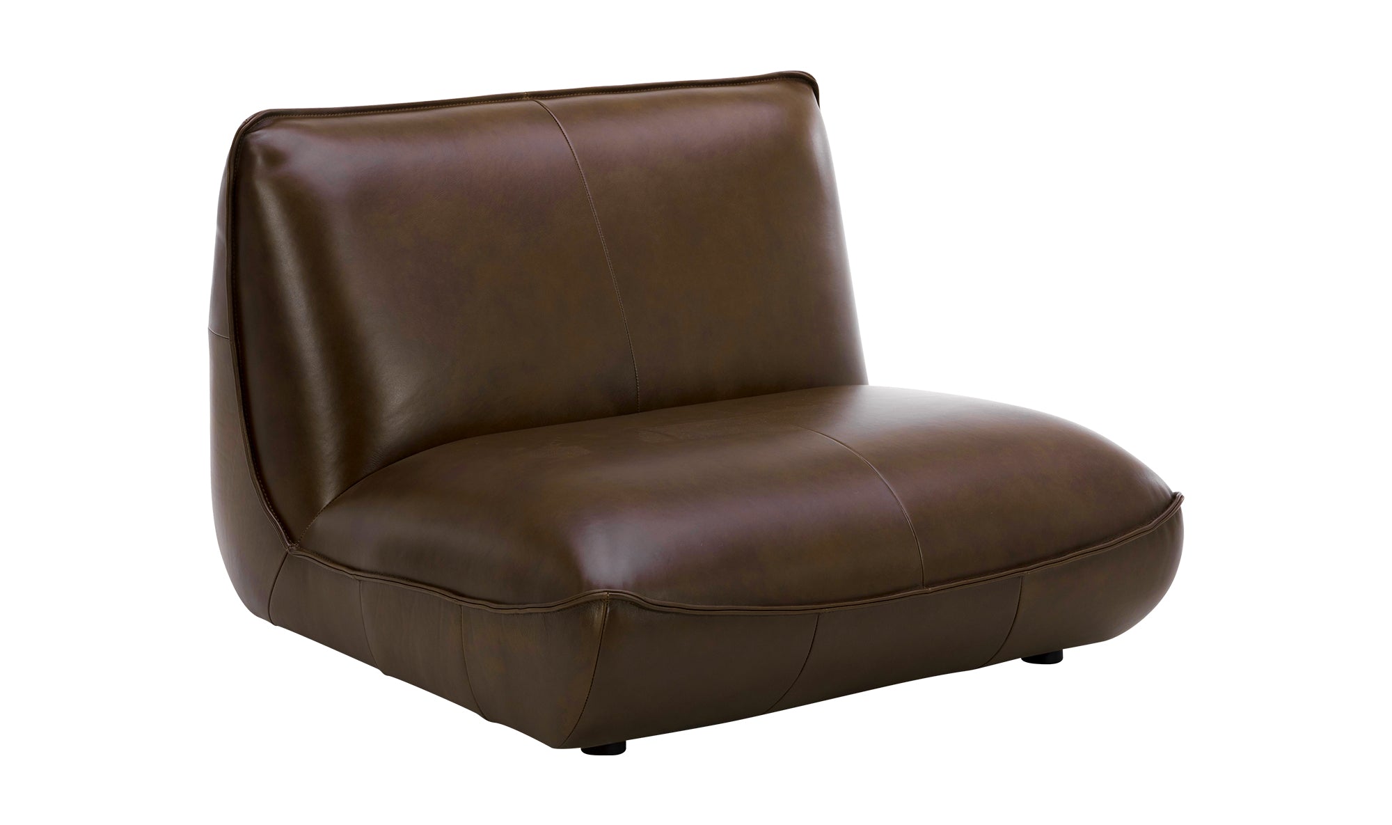 ZEPPELIN LEATHER SLIPPER CHAIR
