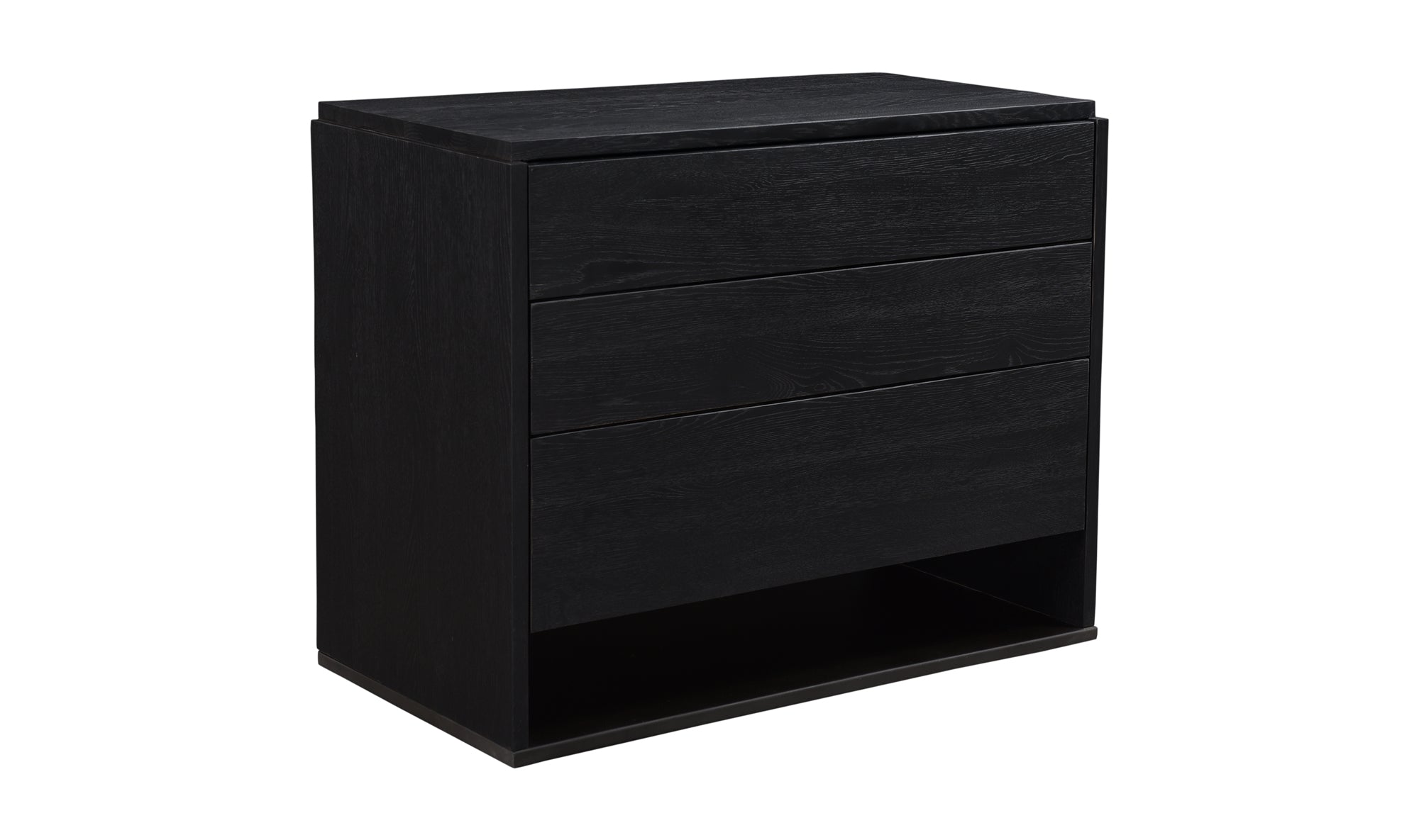 QUINTON 3 DRAWER NIGHTSTAND BLACK