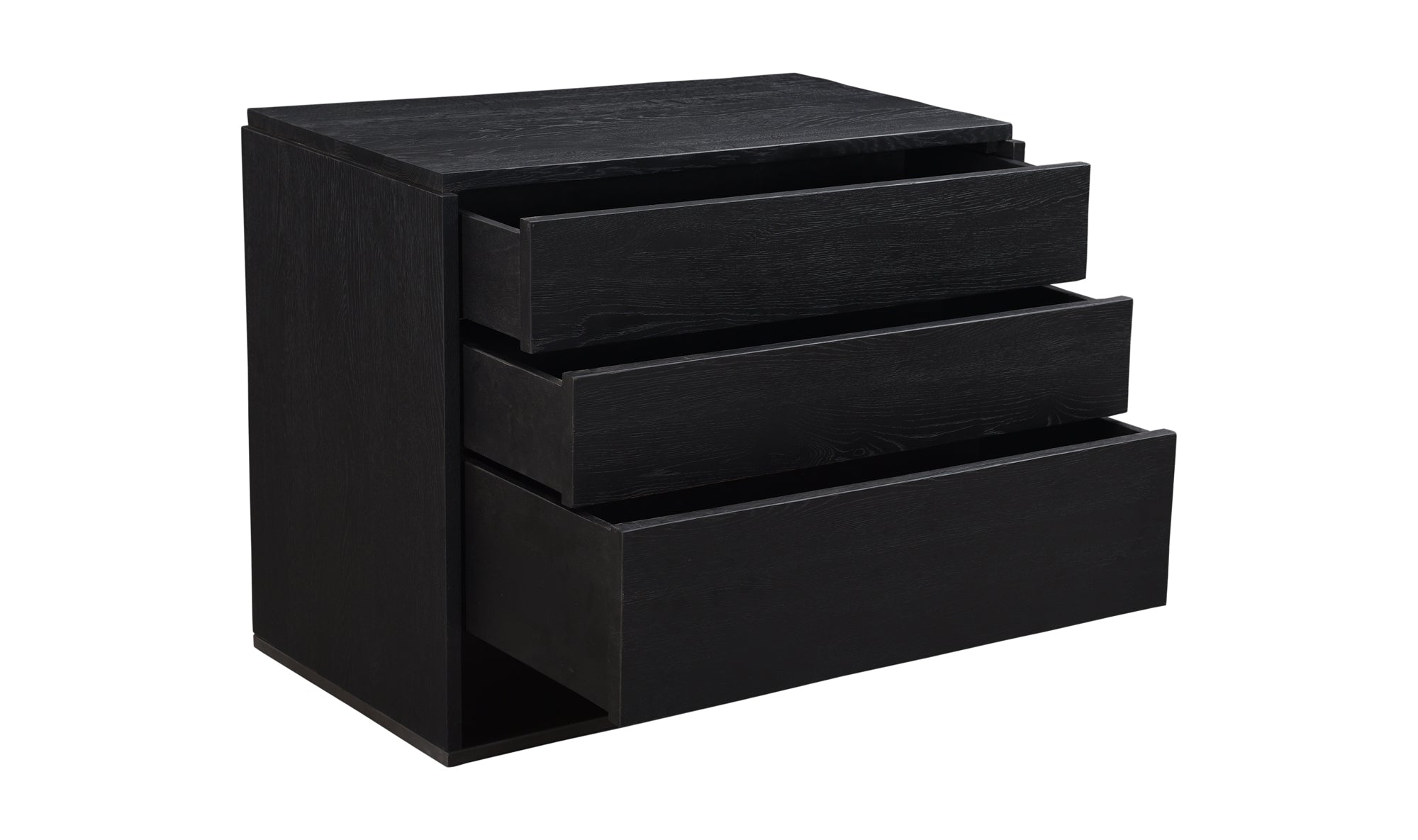 QUINTON 3 DRAWER NIGHTSTAND BLACK