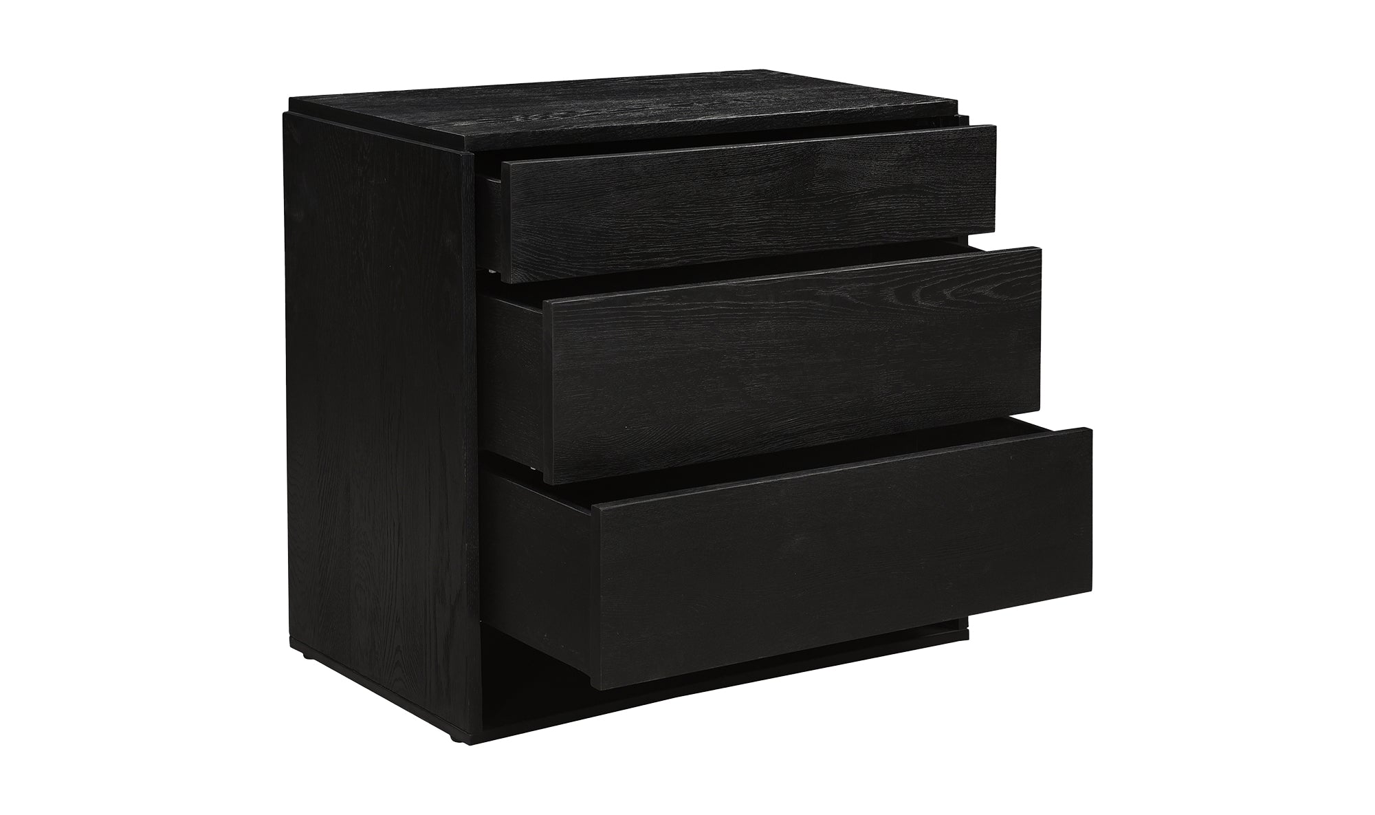 QUINTON 3 DRAWER NIGHTSTAND BLACK