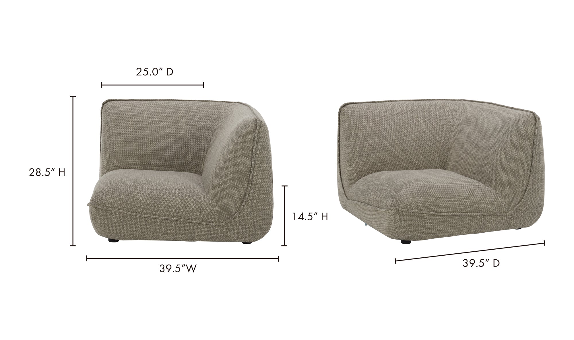 ZEPPELIN CORNER CHAIR