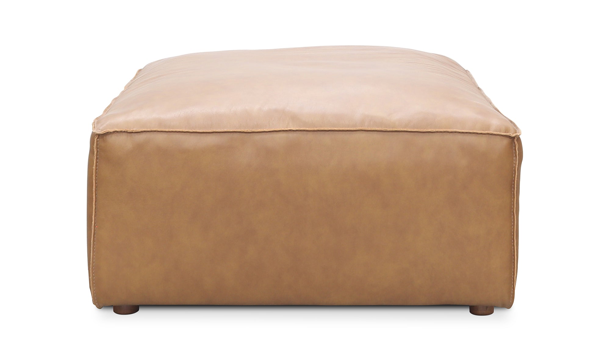 FORM OTTOMAN SONORAN TAN LEATHER