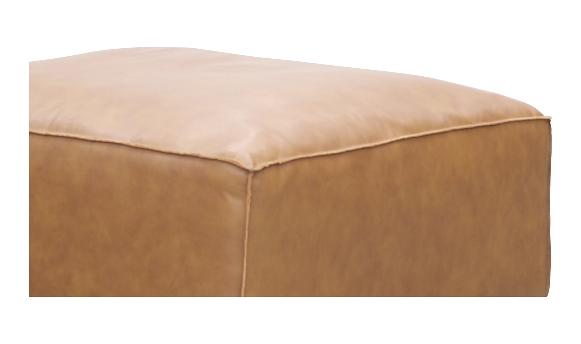 FORM OTTOMAN SONORAN TAN LEATHER