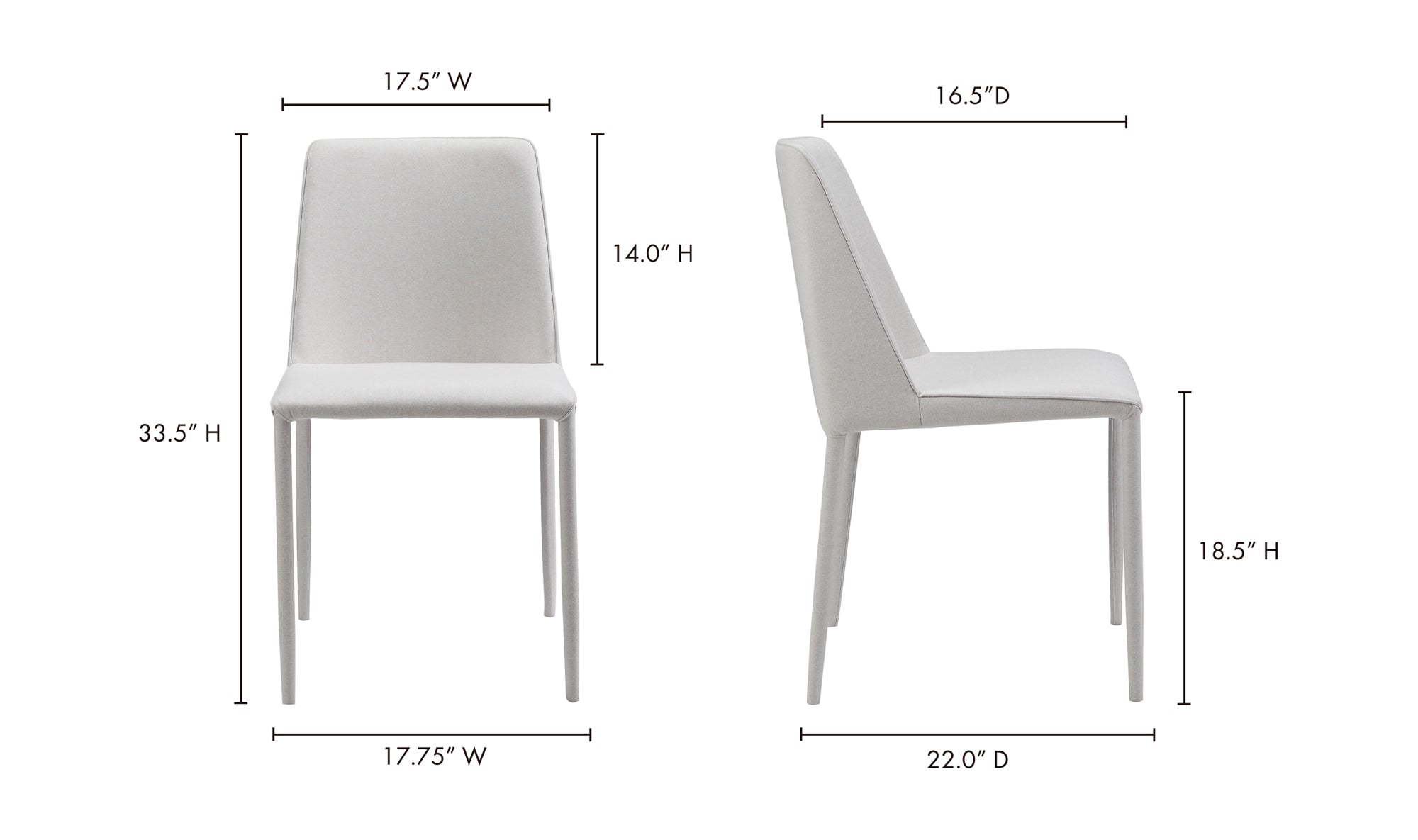NORA DINING CHAIR- SET OF TWO