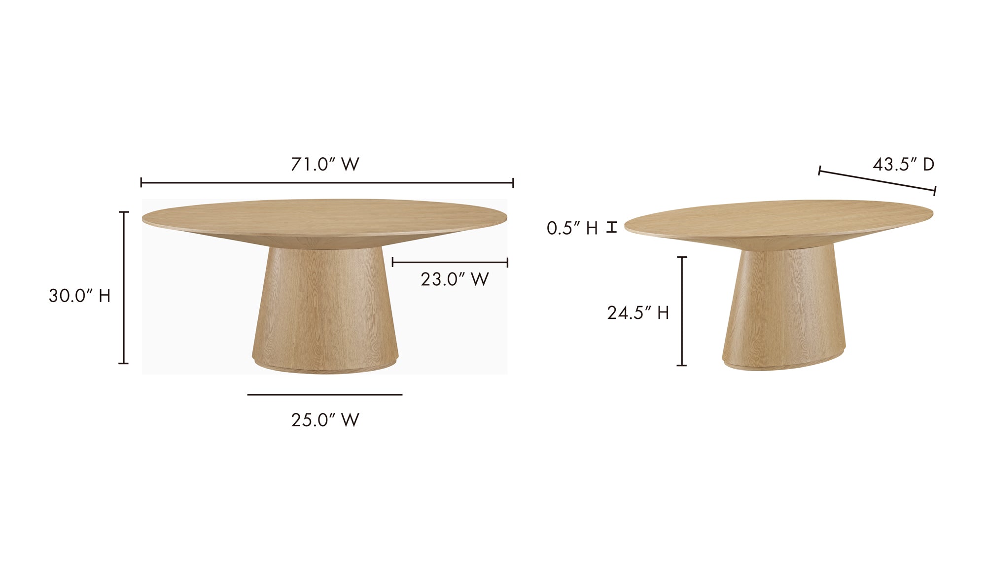 OTAGO OVAL DINING TABLE