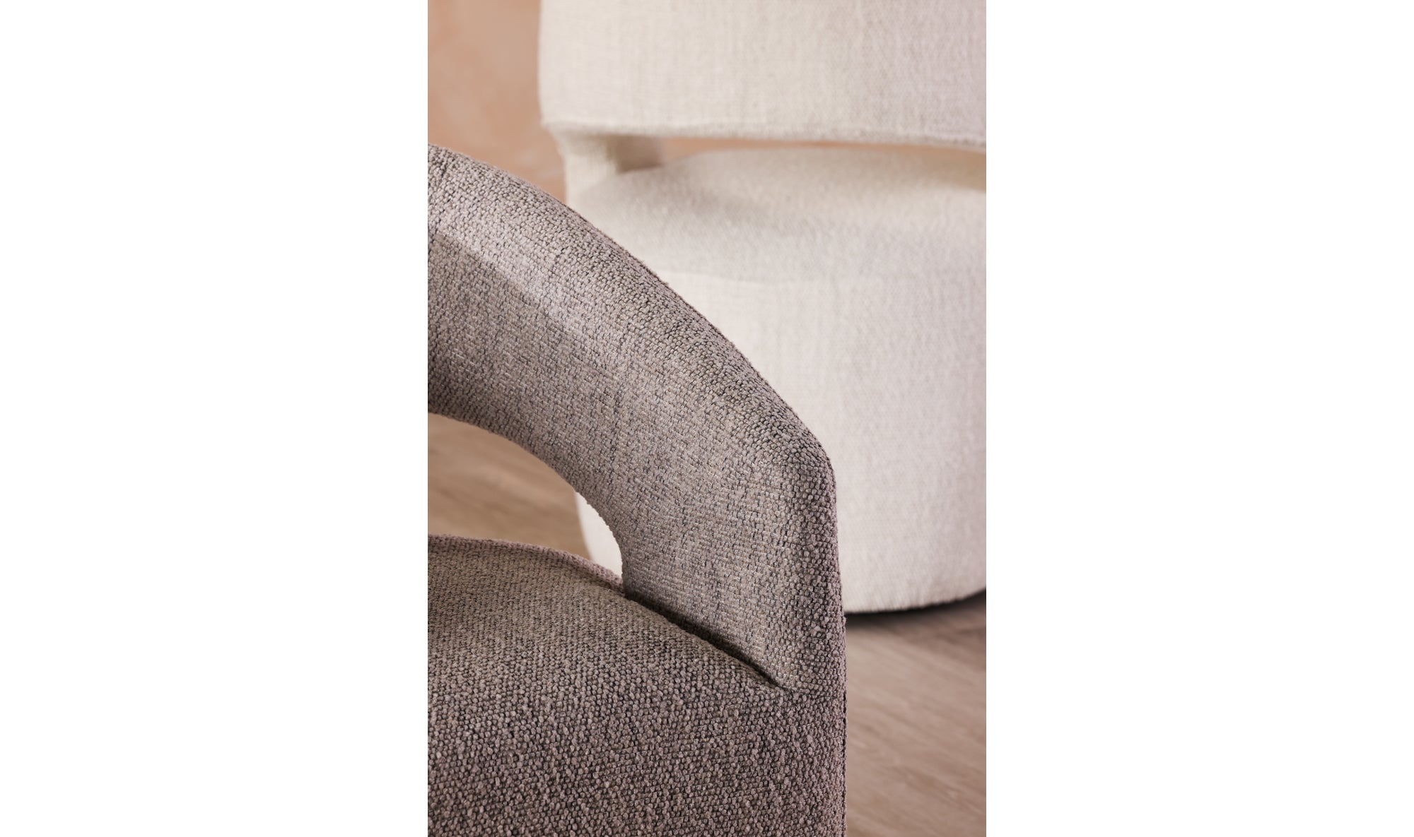 BARROW PERFORMANCE FABRIC ROLLING DINING CHAIR