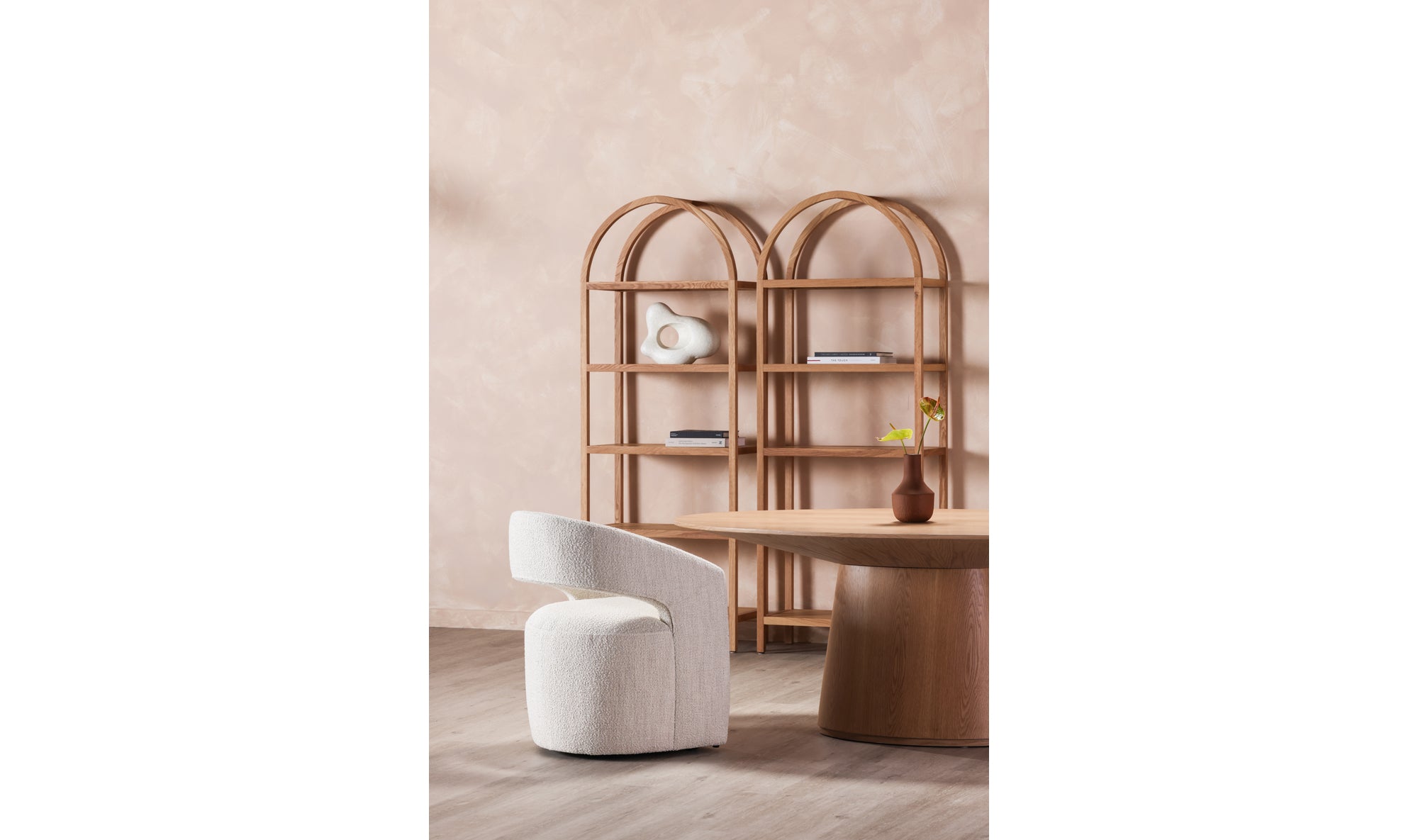 BARROW PERFORMANCE FABRIC ROLLING DINING CHAIR