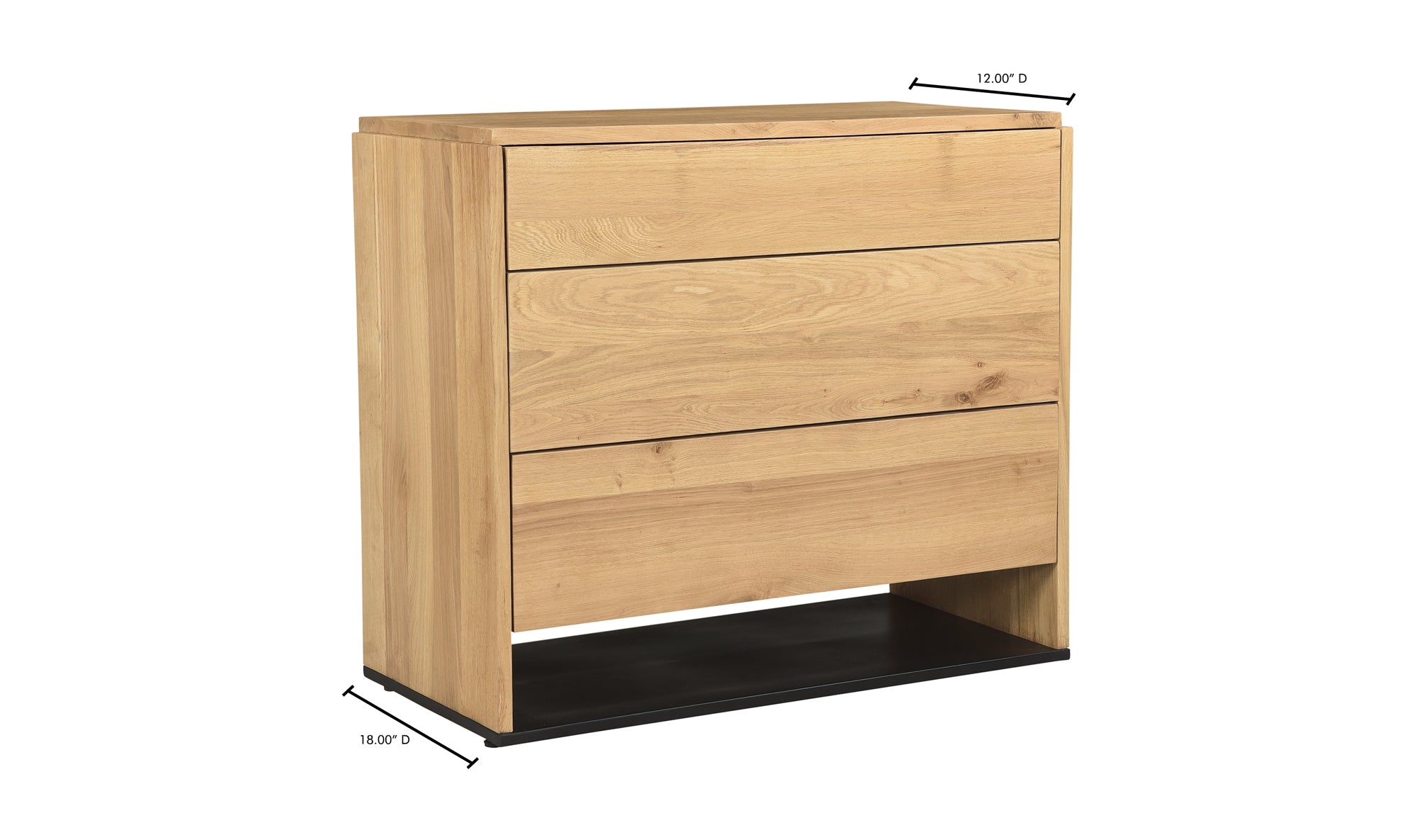 QUINTON3 DRAWER NIGHTSTAND NATURAL OAK