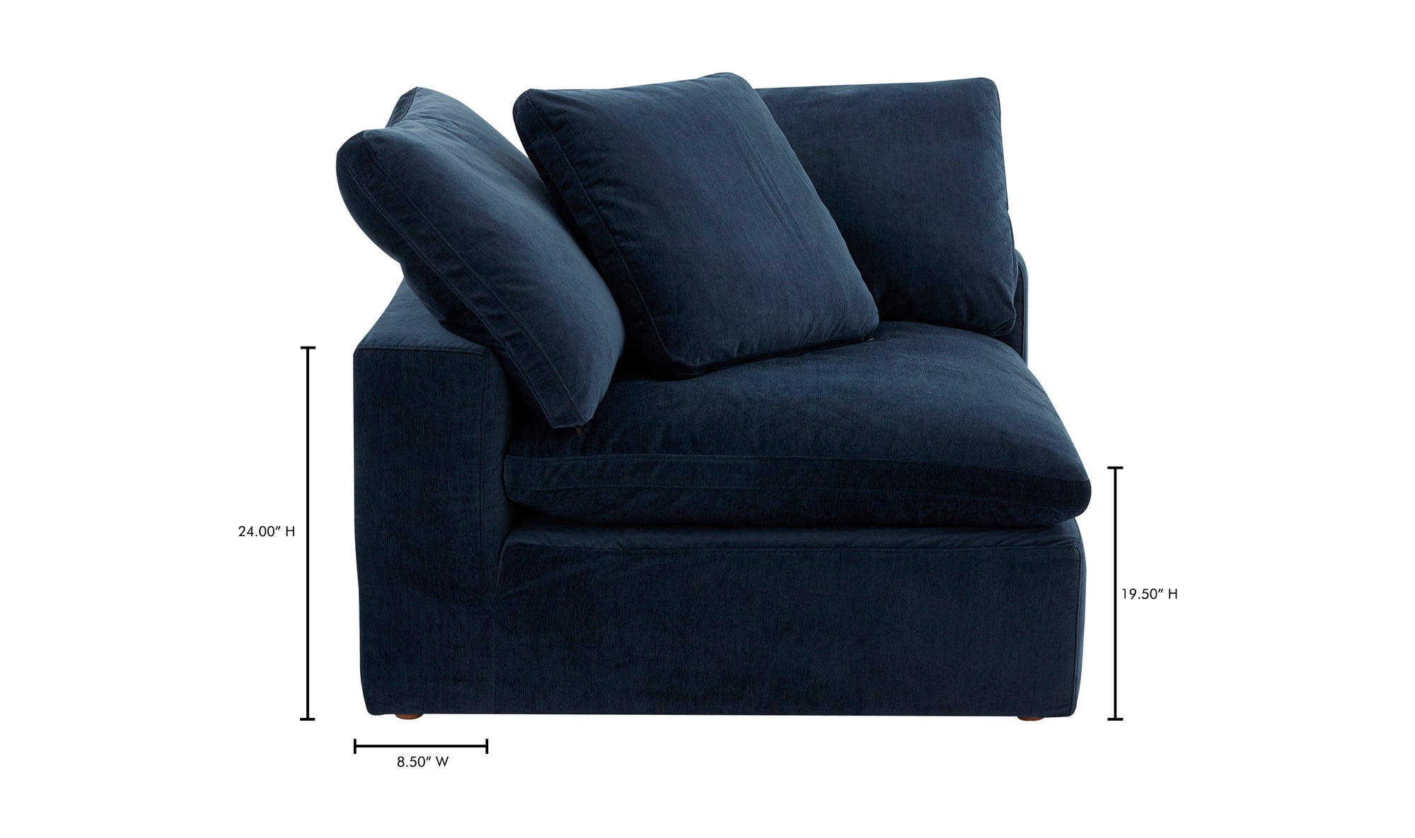 CLAY CORNER CHAIR PERFORMANCE FABRIC