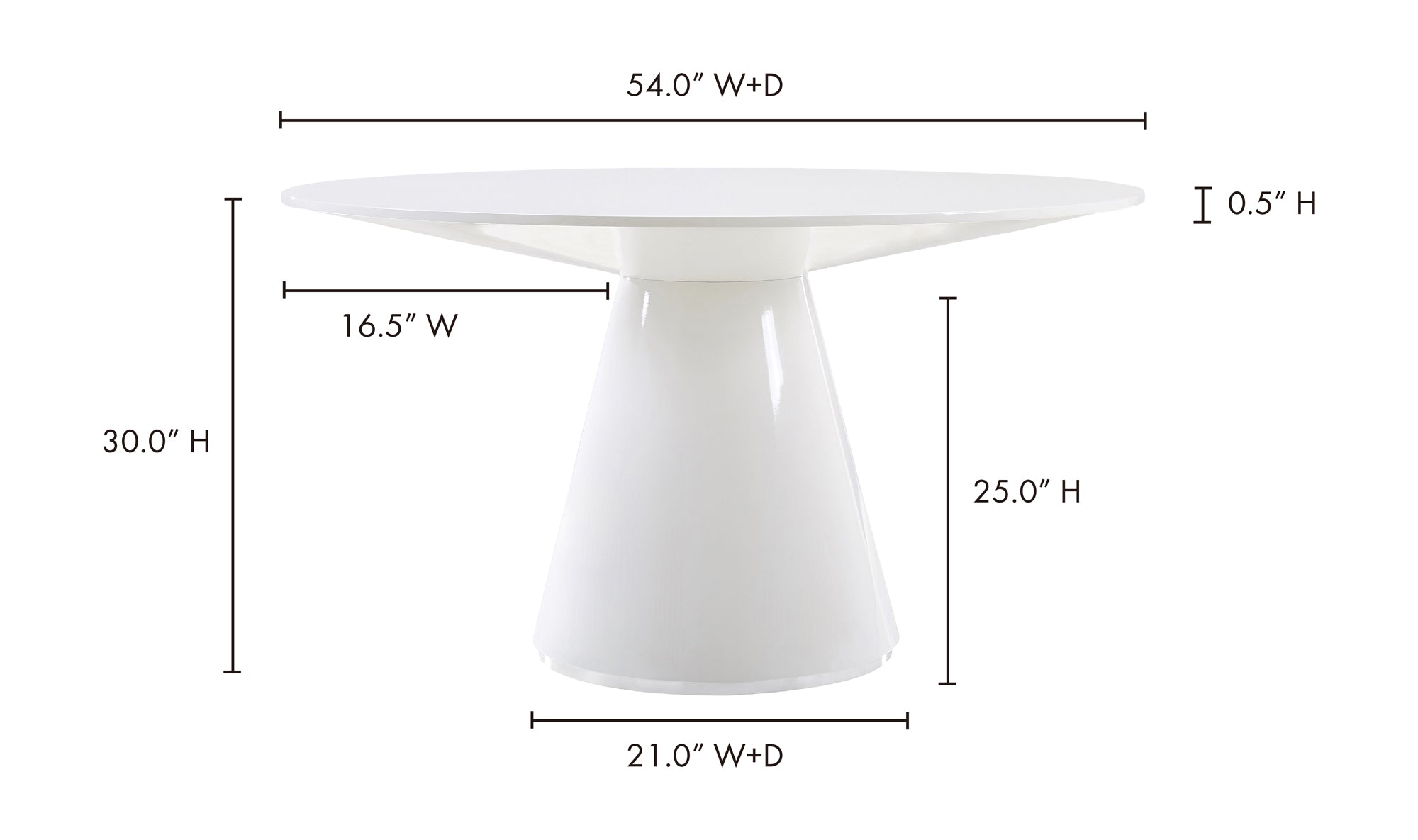 OTAGO ROUND 54IN DINING TABLE