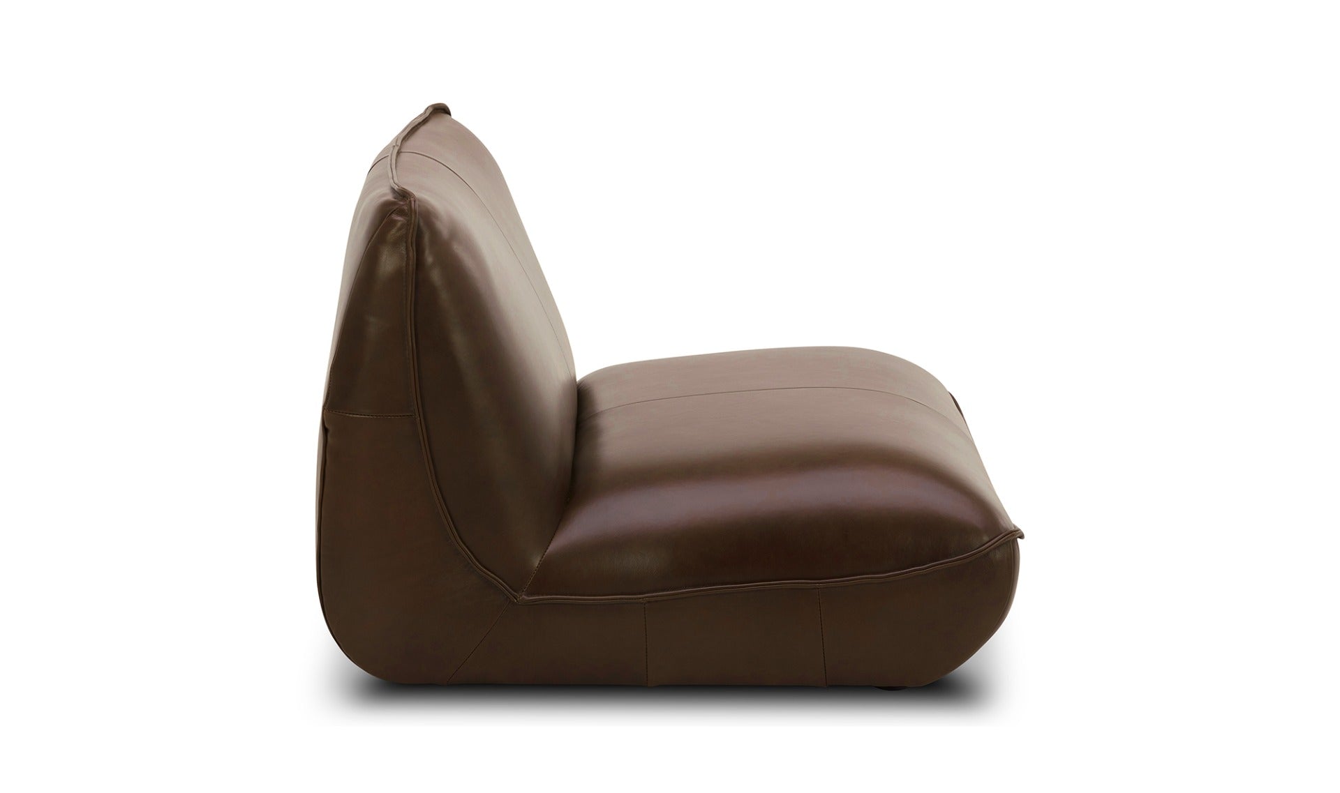 ZEPPELIN LEATHER SLIPPER CHAIR