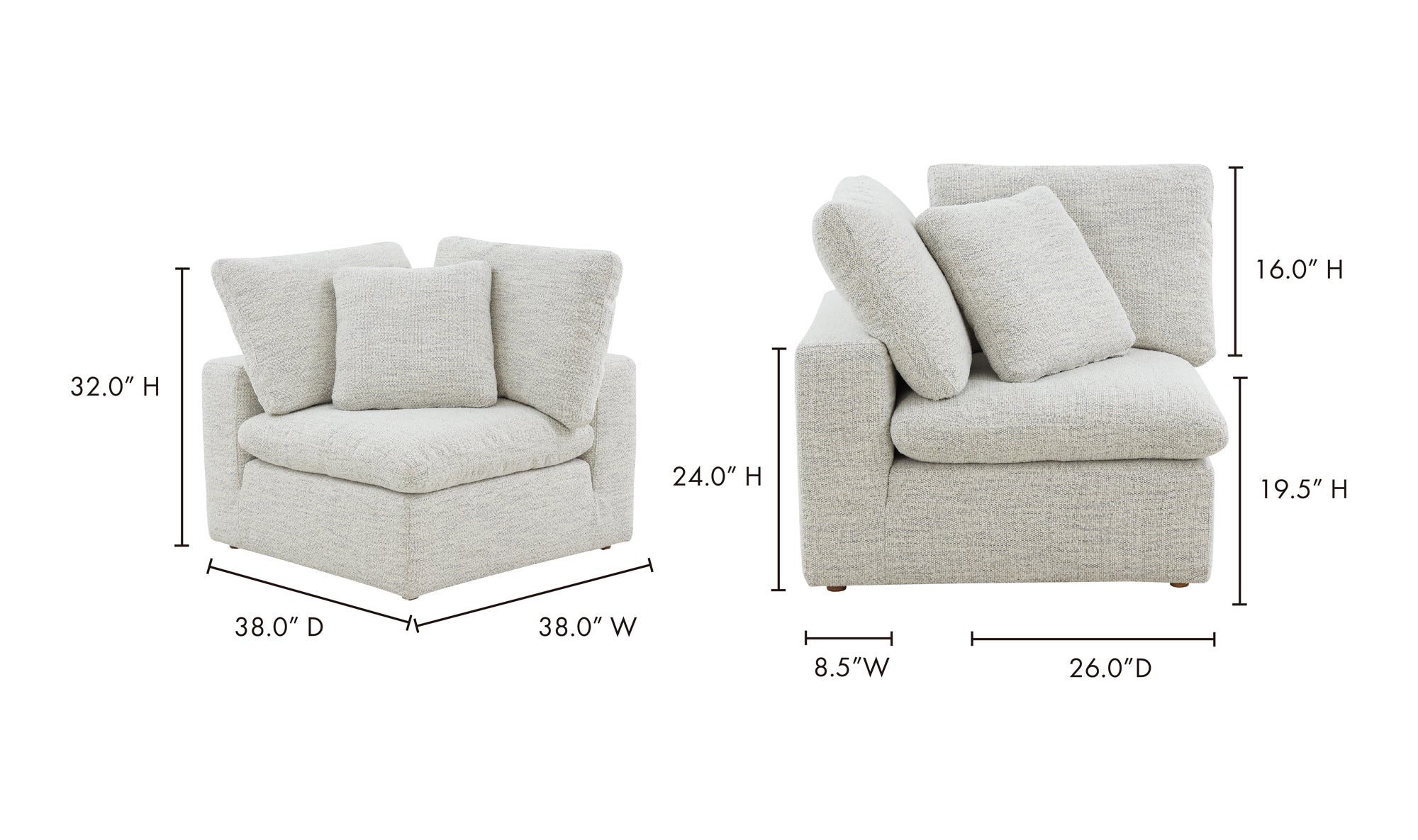 TERRA CONDO CORNER CHAIR