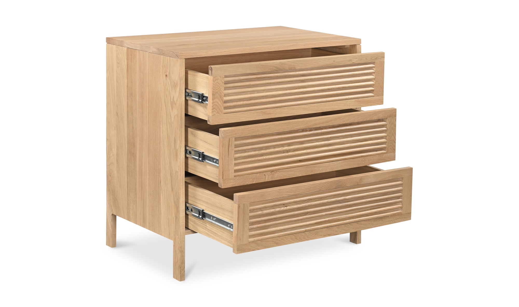 TEEDA 3 DRAWER NIGHTSTAND NATURAL