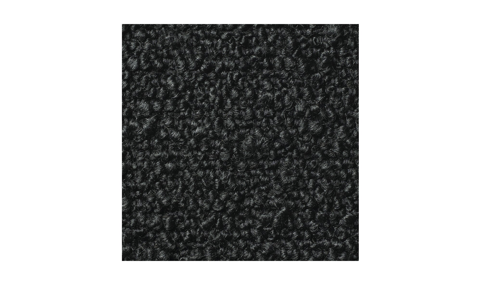 NYX UPHOLSTERED KING SIZE PLATFORM BED BLACK BOUCLE