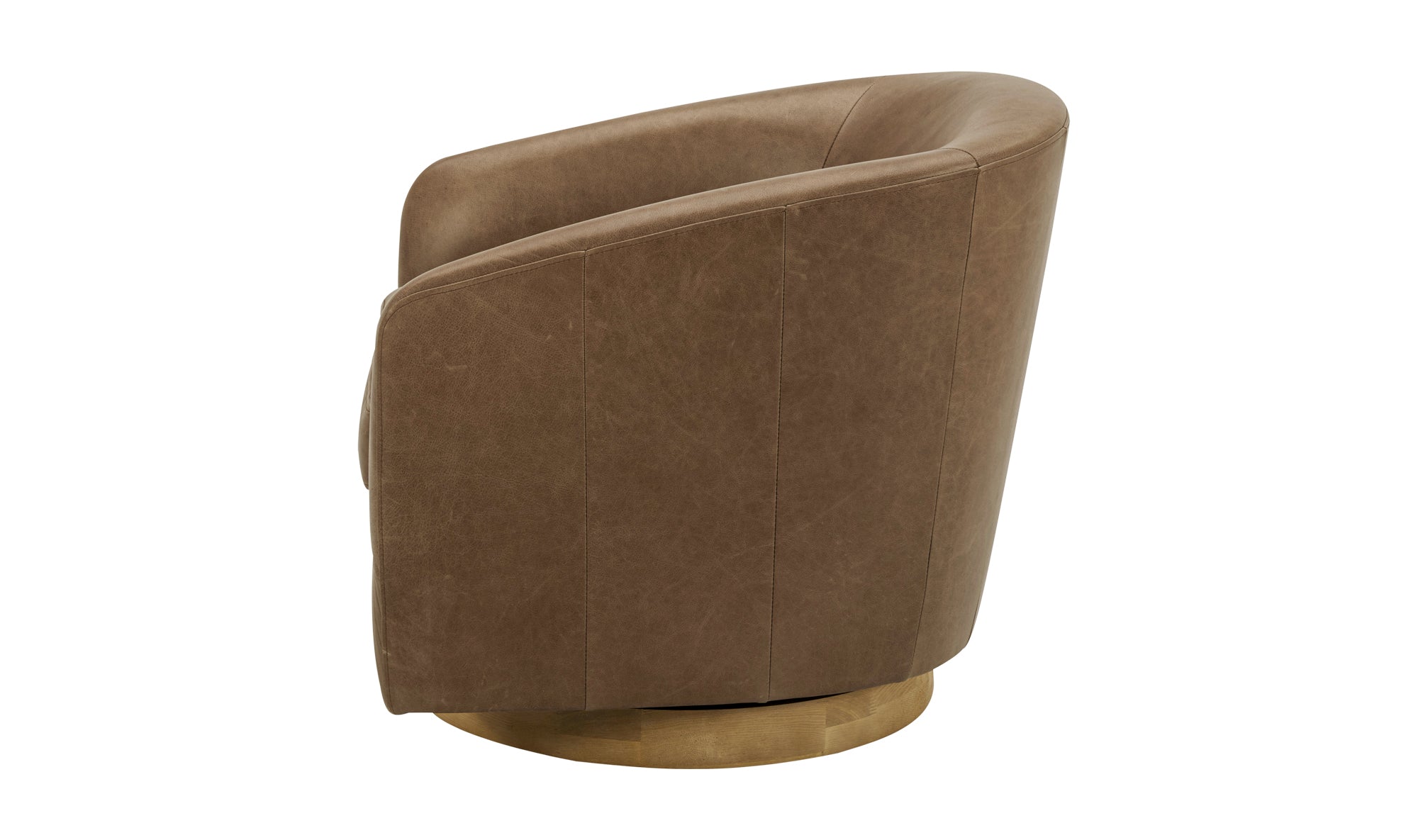 OSCY LEATHER SWIVEL CHAIR
