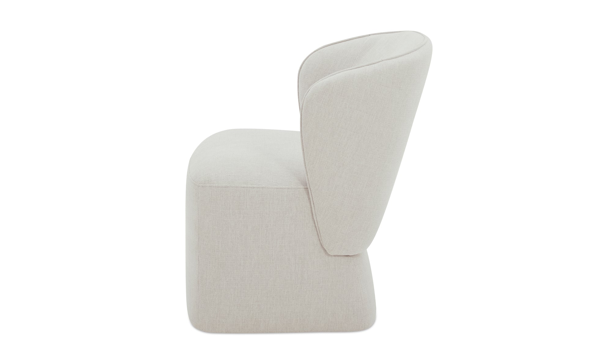 LARSON ROLLING DINING CHAIR PERFORMANCE FABRIC