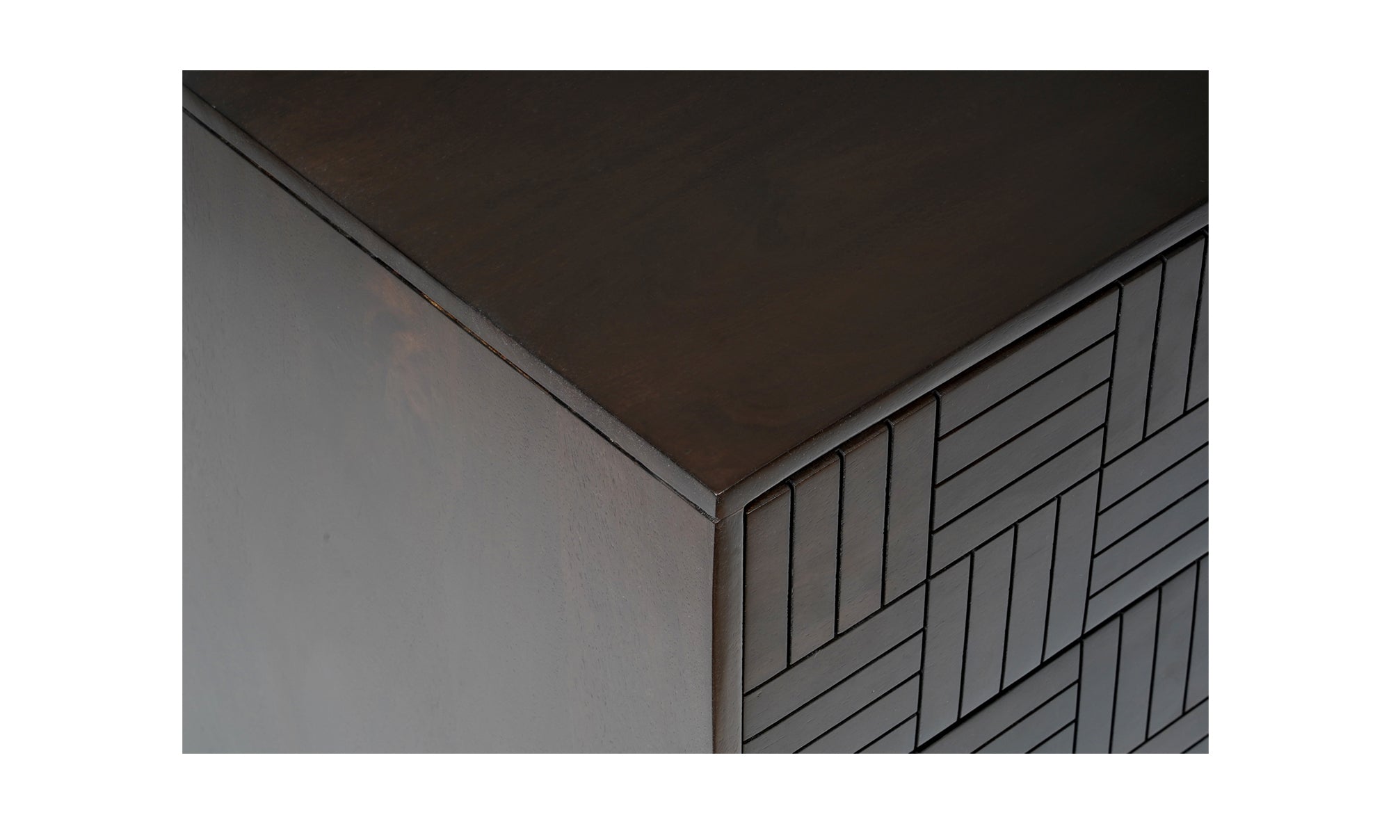 DENMAN 3 DRAWER NIGHTSTAND DARK BROWN