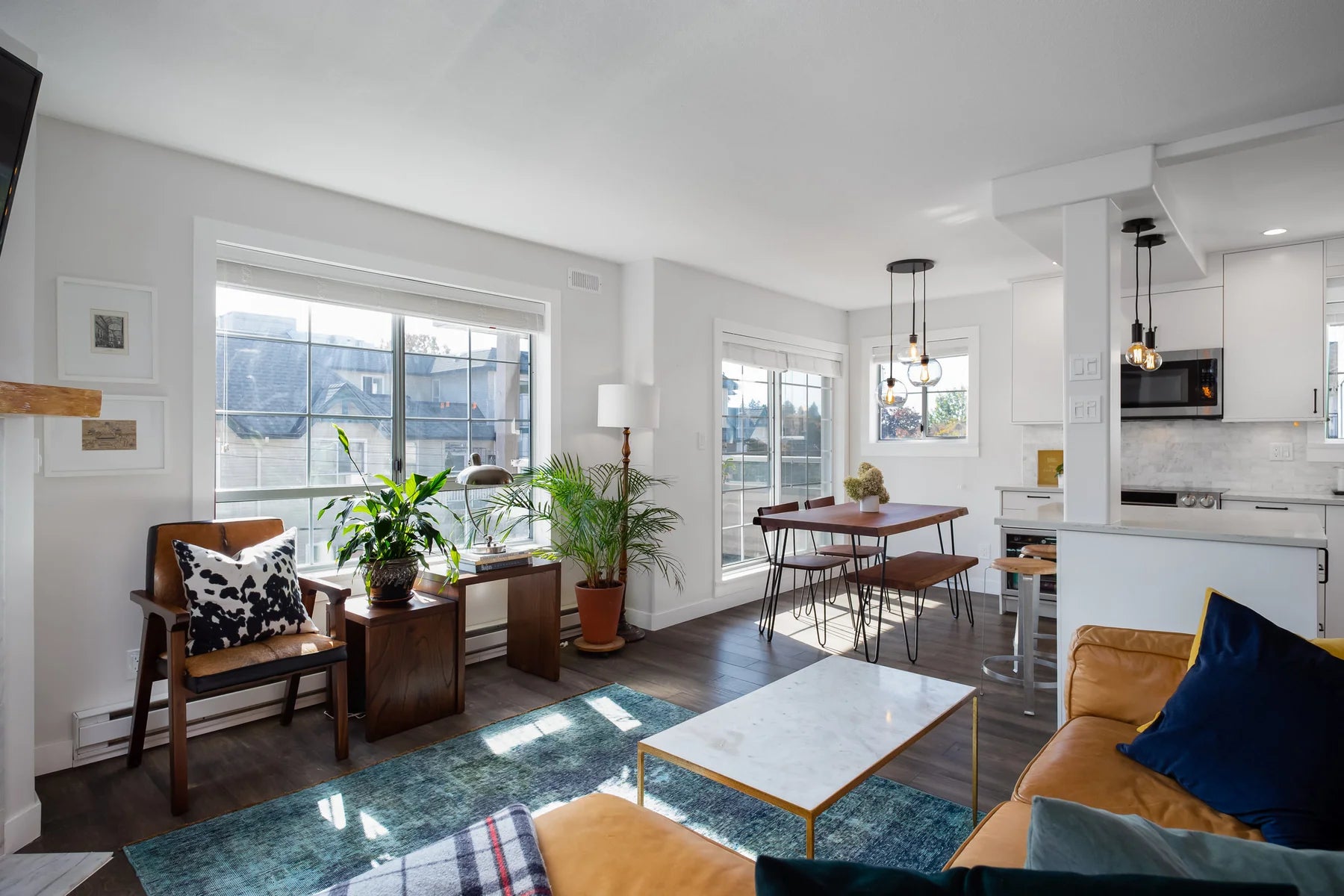 RIO COOL ARMCHAIR - COOL BROWN, LEATHER/GOAT HAIR