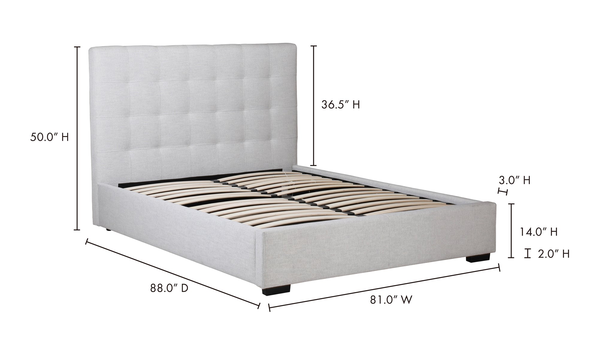 BELLE STORAGE BED KING
