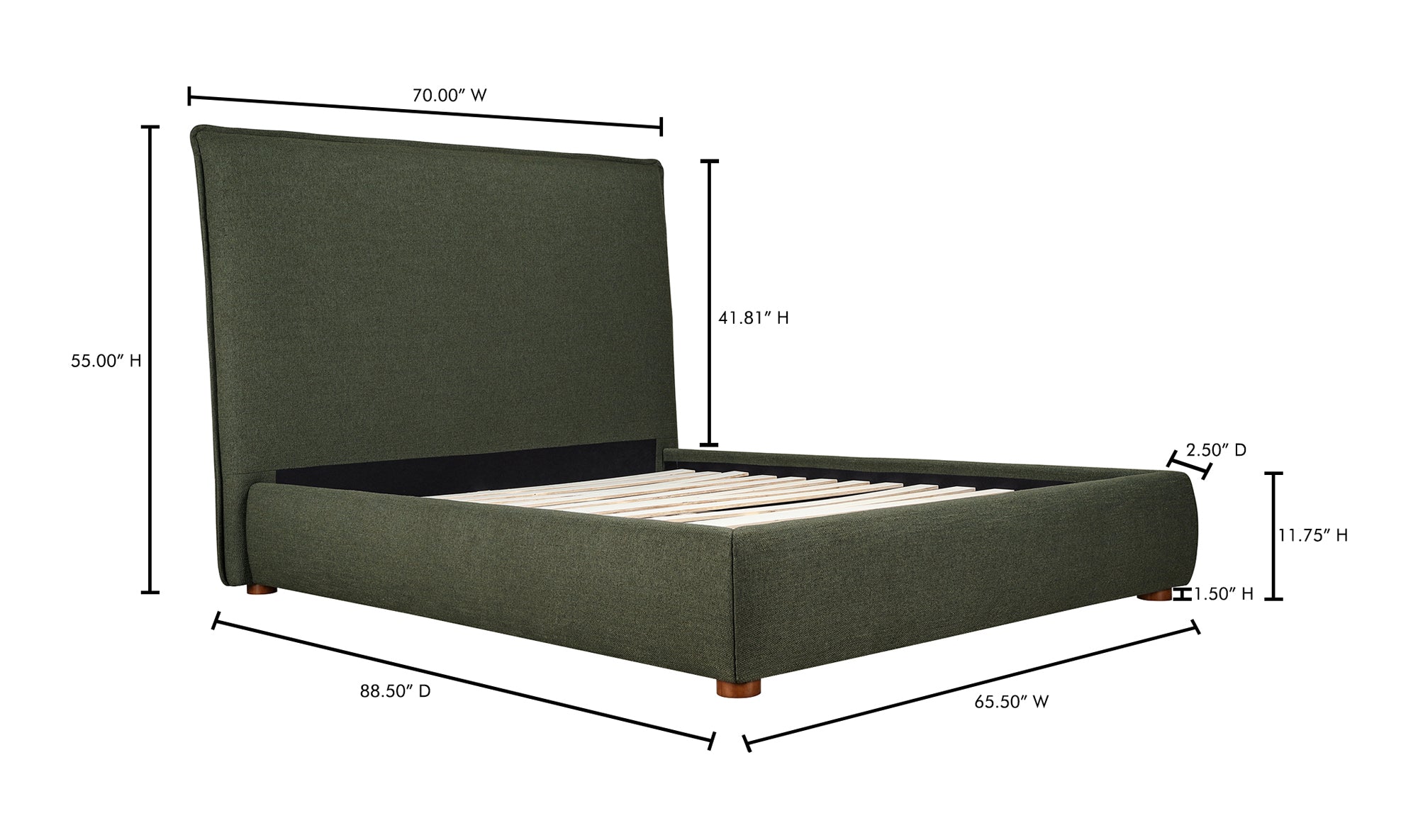 LUZON QUEEN BED TALL HEADBOARD