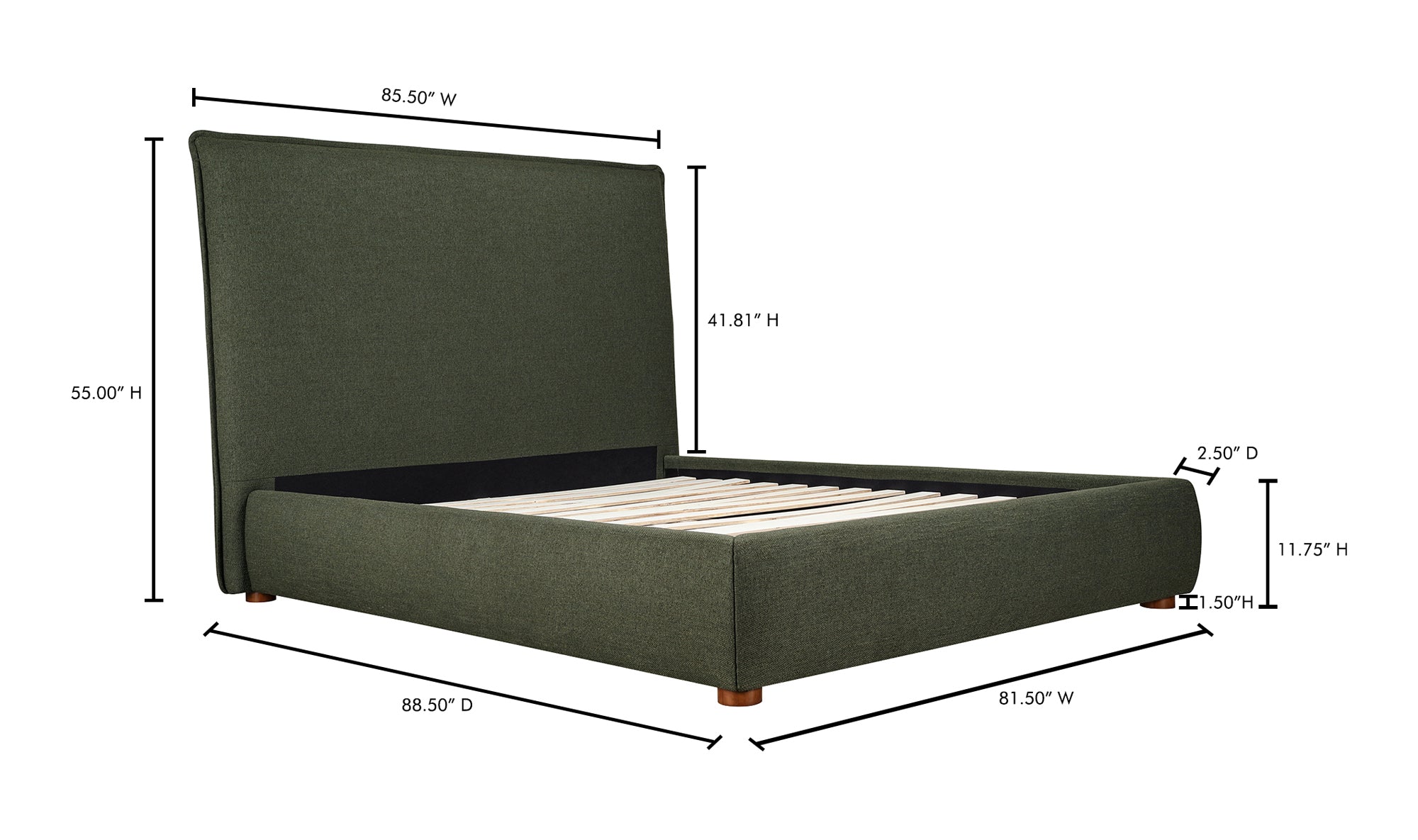 LUZON KING BED TALL HEADBOARD