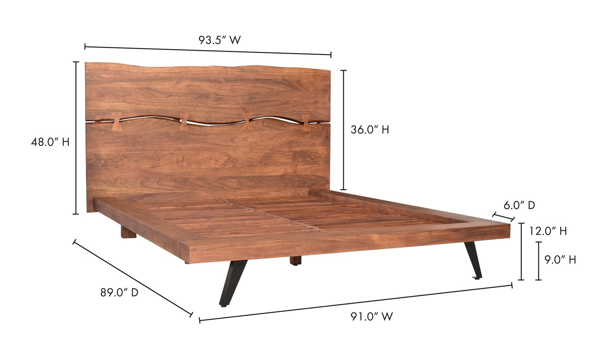 MADAGASCAR PLATFORM BED KING