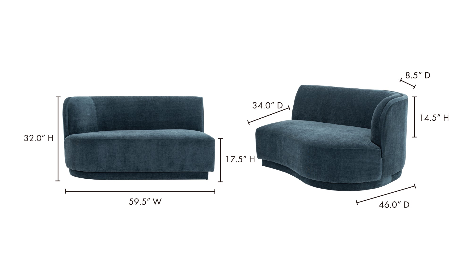 YOON 2 SEAT CHAISE RIGHT