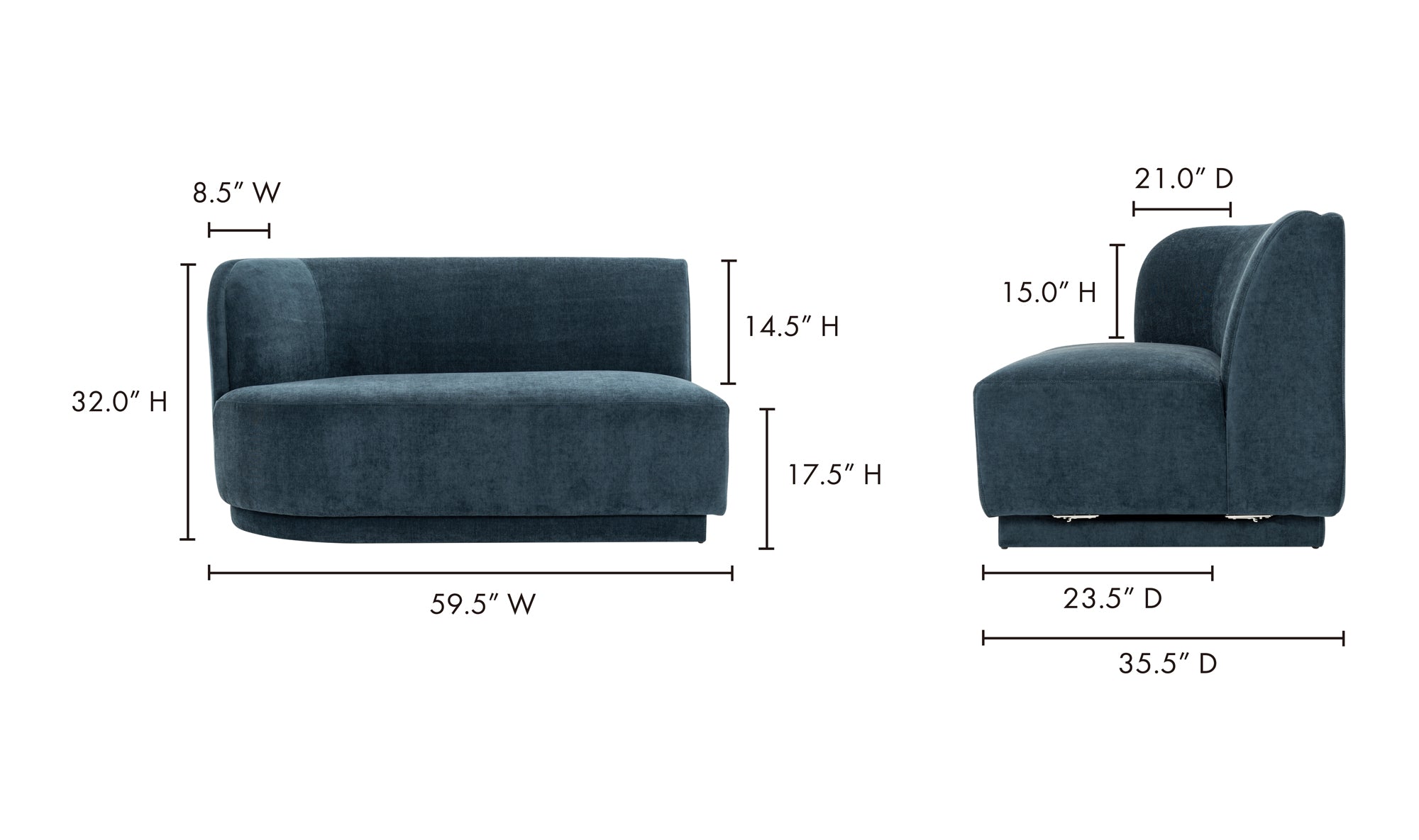 YOON 2 SEAT SOFA LEFT