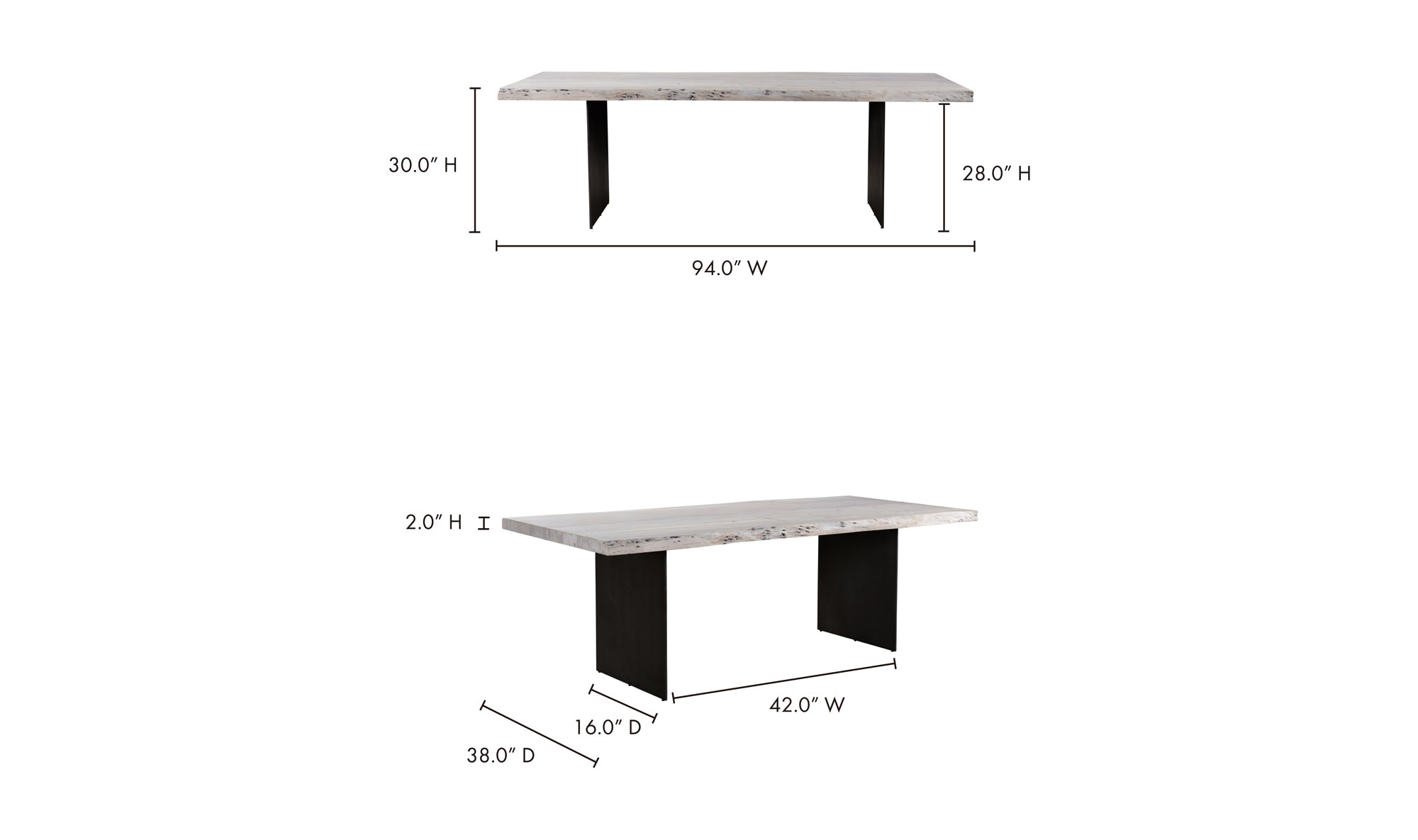 EVANS DINING TABLE