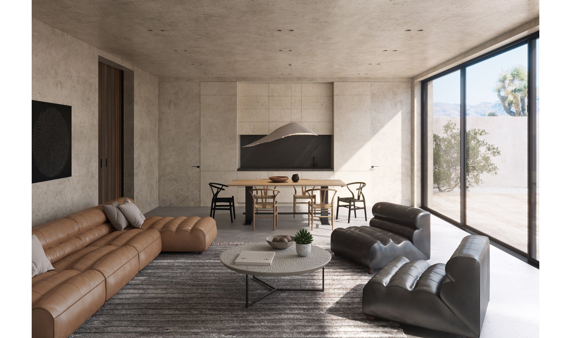 RAMSAY LEATHER CHAISE