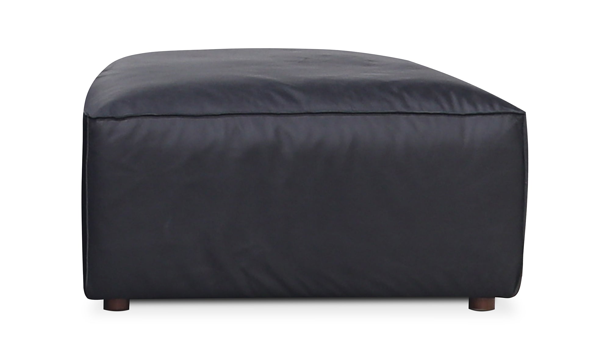 FORM OTTOMAN VANTAGE BLACK LEATHER
