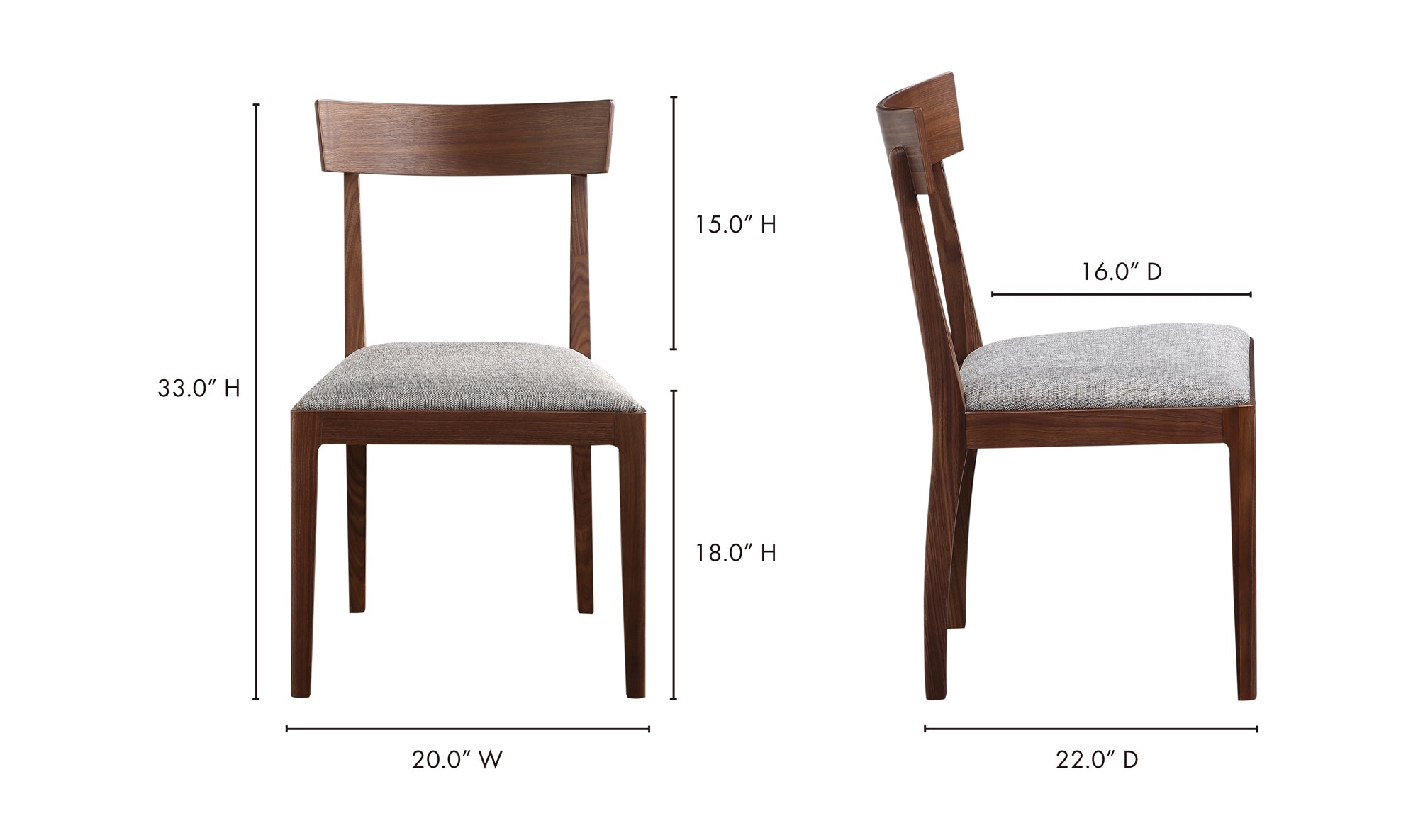 LEONE DINING CHAIR- SET OF TWO