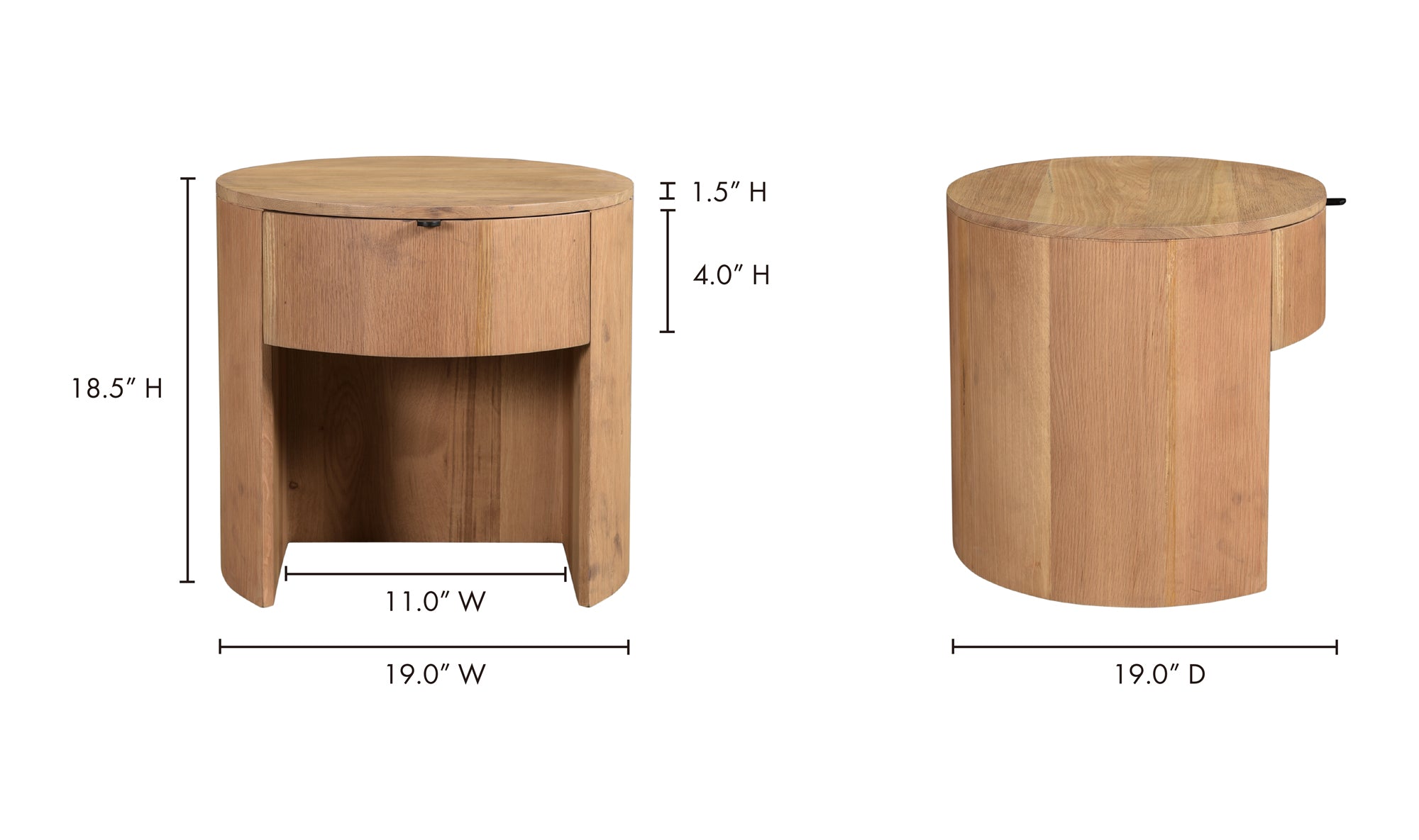 THEO ONE DRAWER NIGHTSTAND