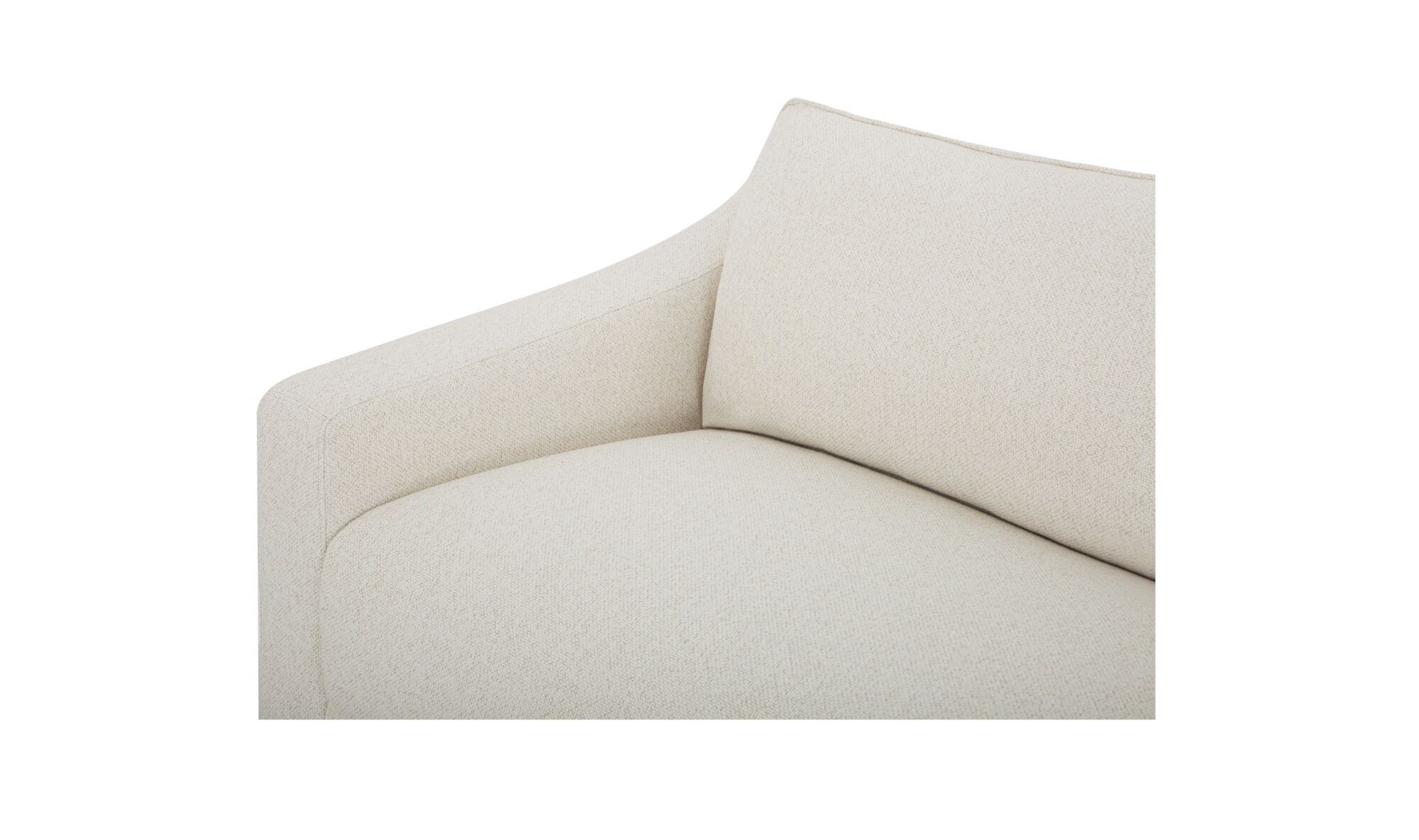 91" Flecked Oat Upholstered Sofa