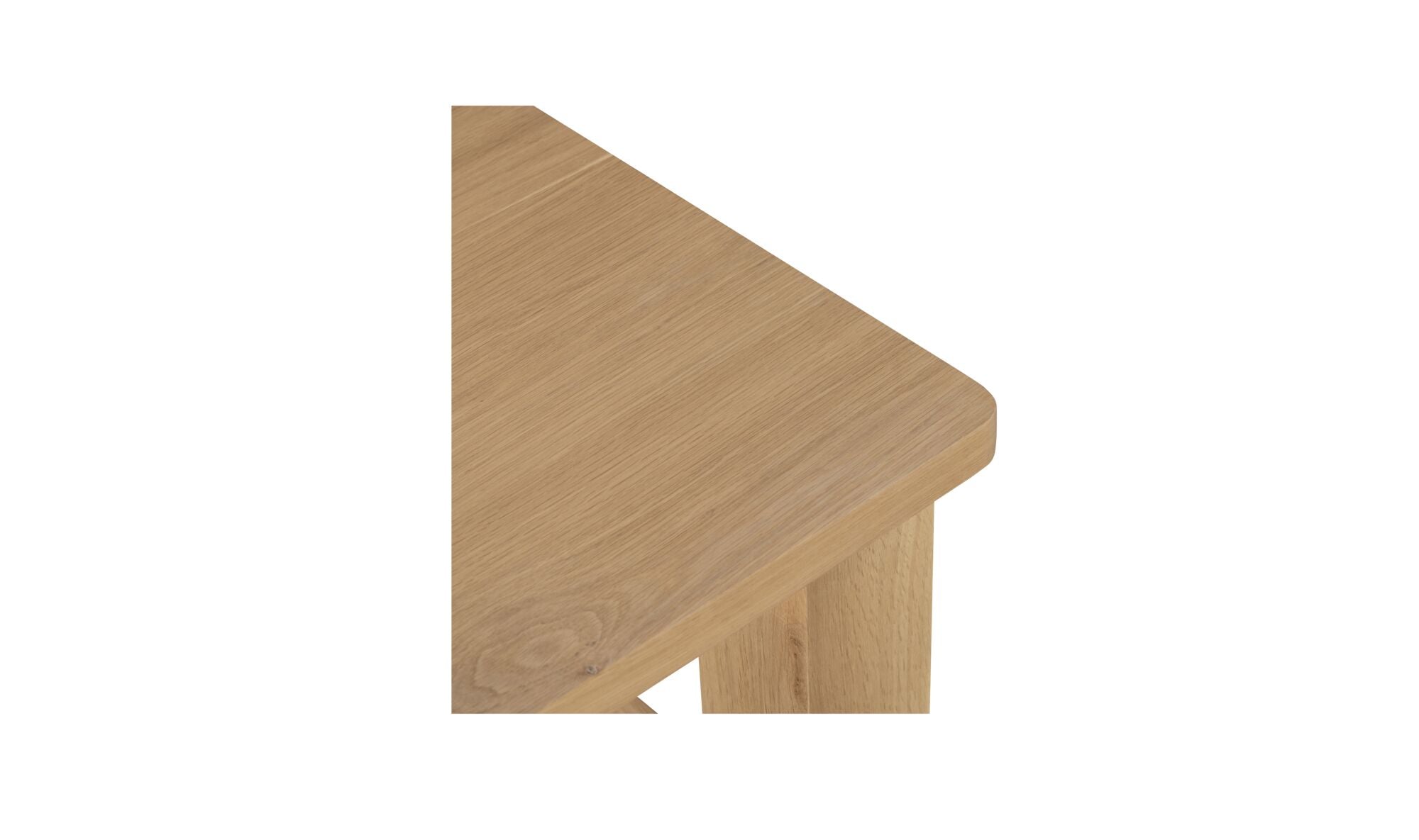 22" Natural Solid Oak Side Table