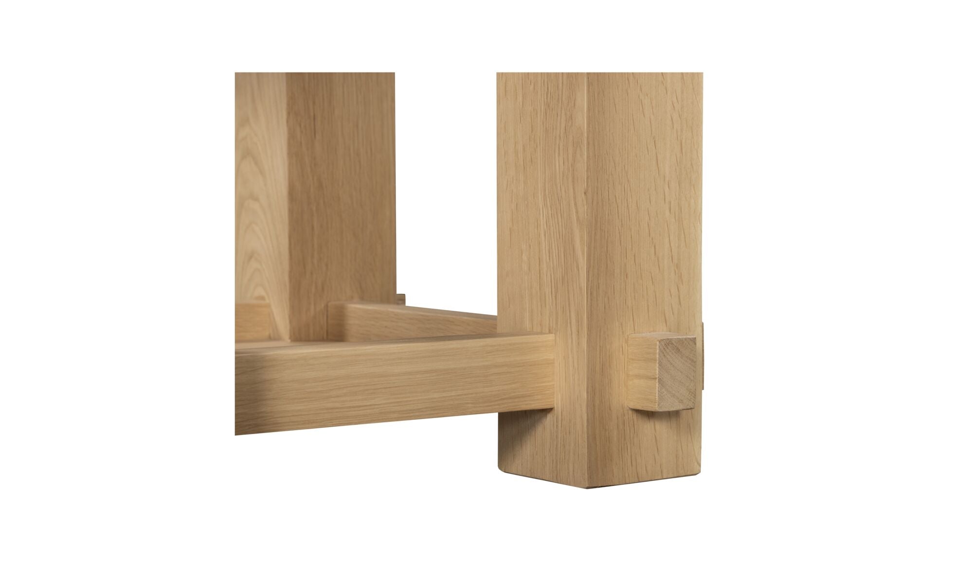 22" Natural Solid Oak Side Table