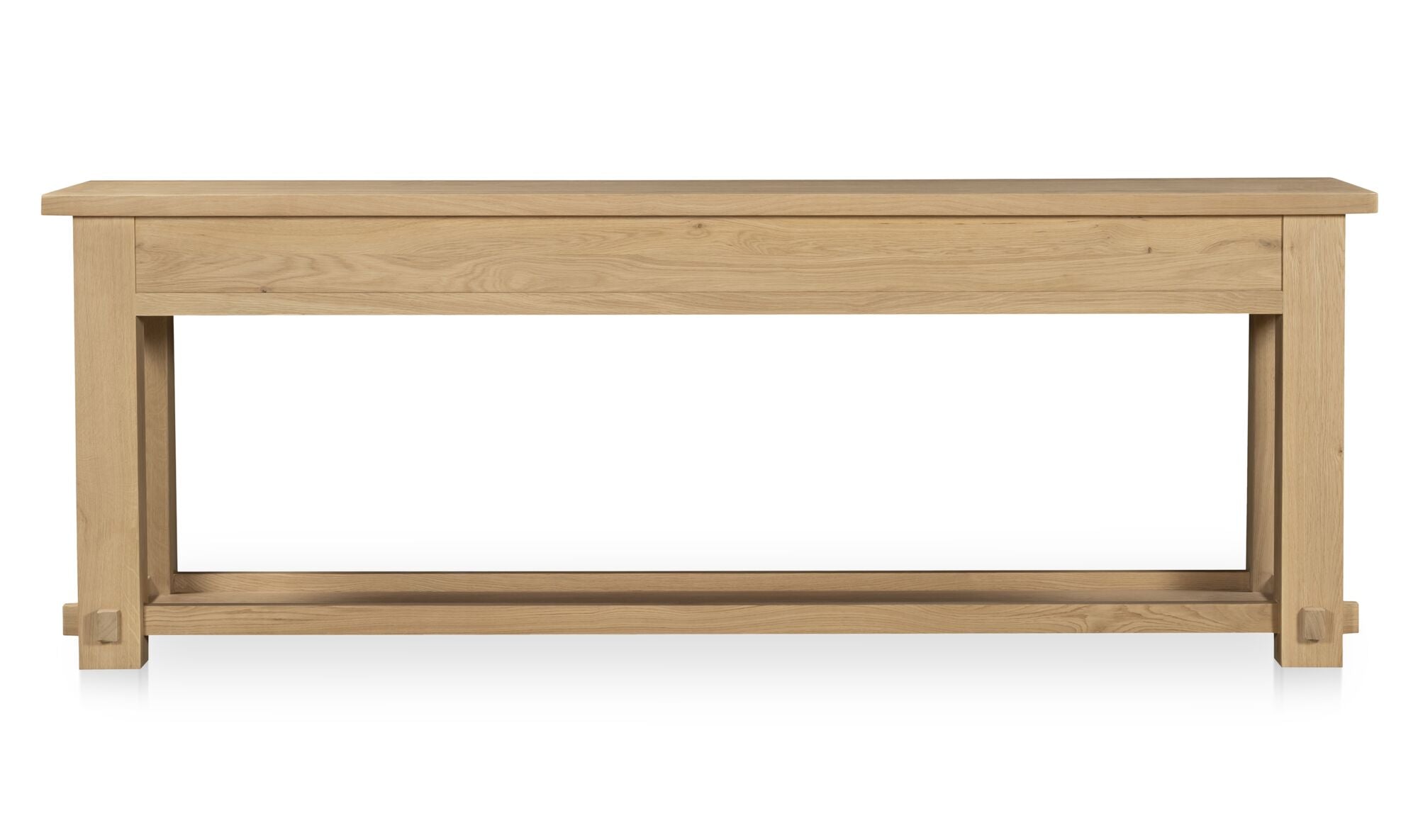 86" Natural Solid Oak Console Table