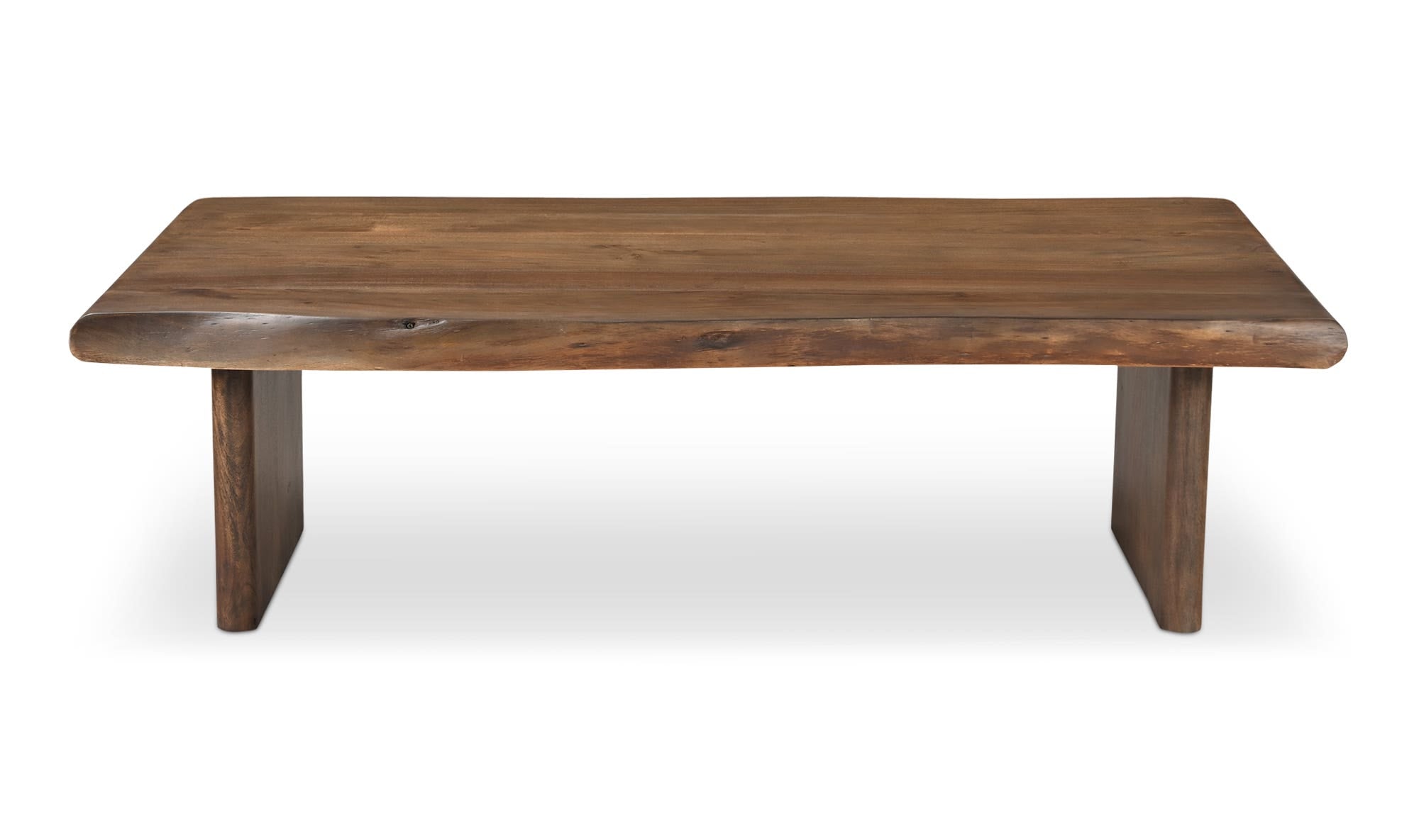 55" Brown Acacia Coffee Table