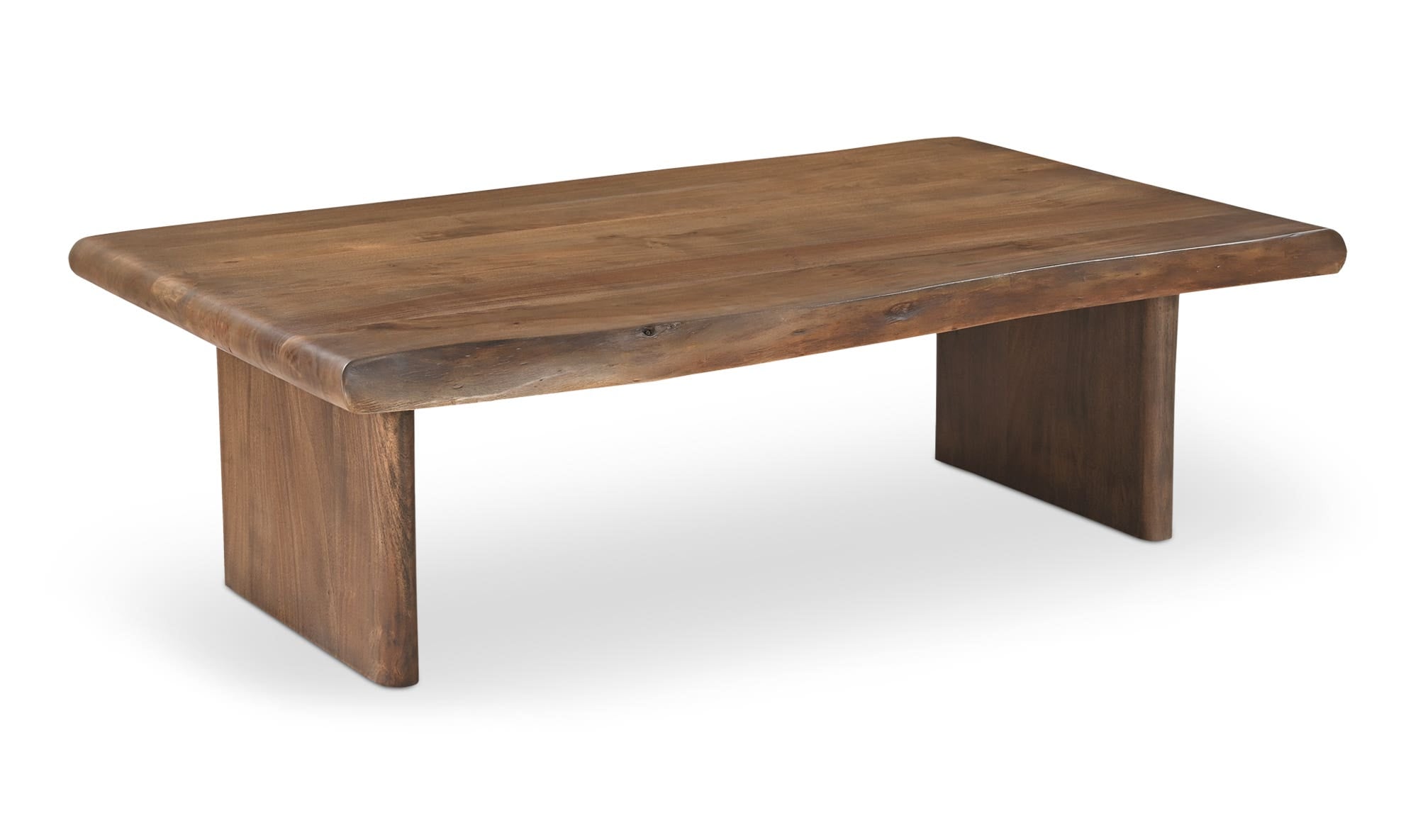 55" Brown Acacia Coffee Table
