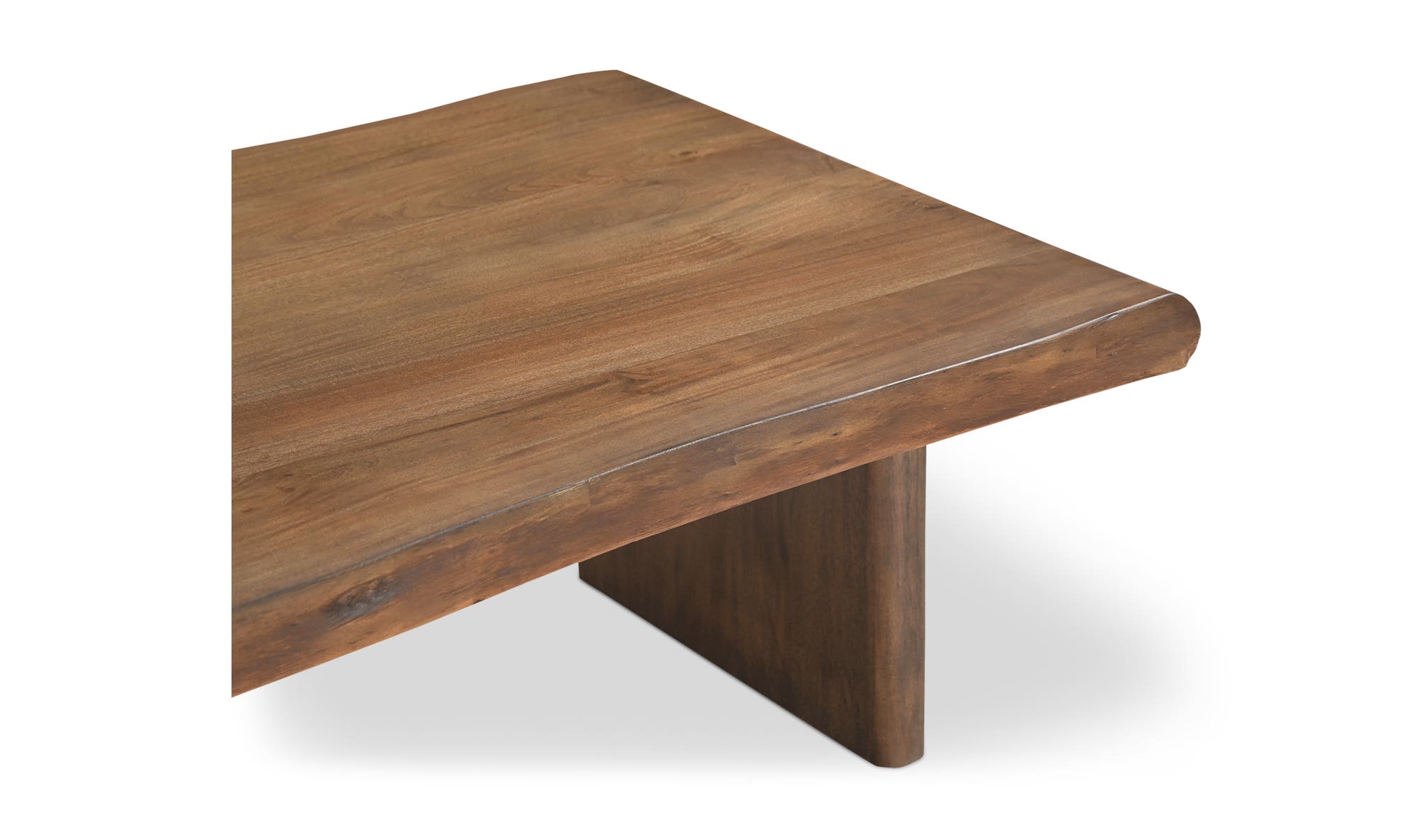 55" Brown Acacia Coffee Table