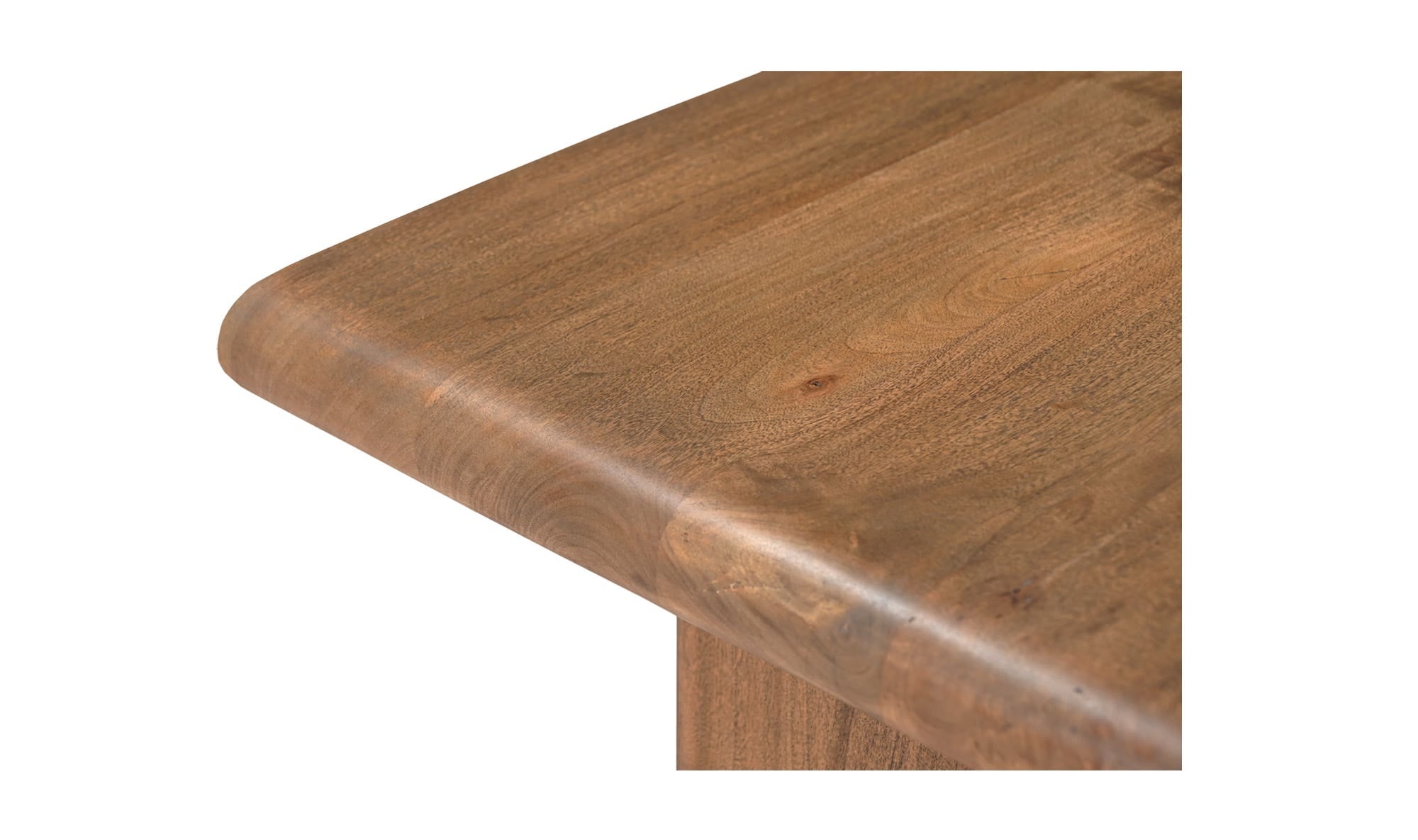 55" Brown Acacia Coffee Table