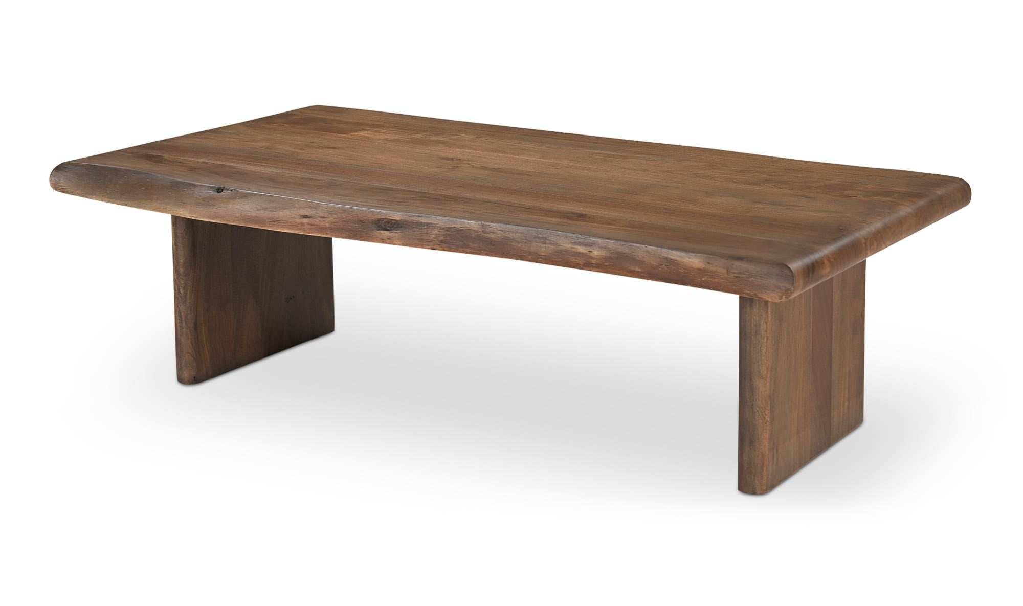 55" Brown Acacia Coffee Table