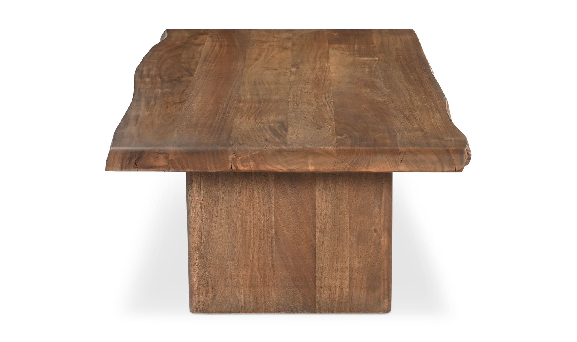 55" Brown Acacia Coffee Table